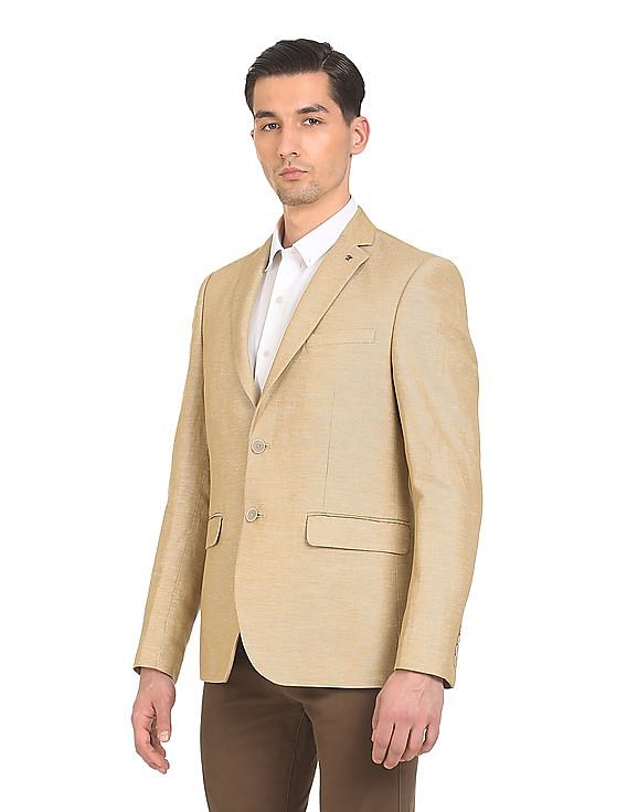 Arrow Tailored Regular Fit Patterned Formal Blazer