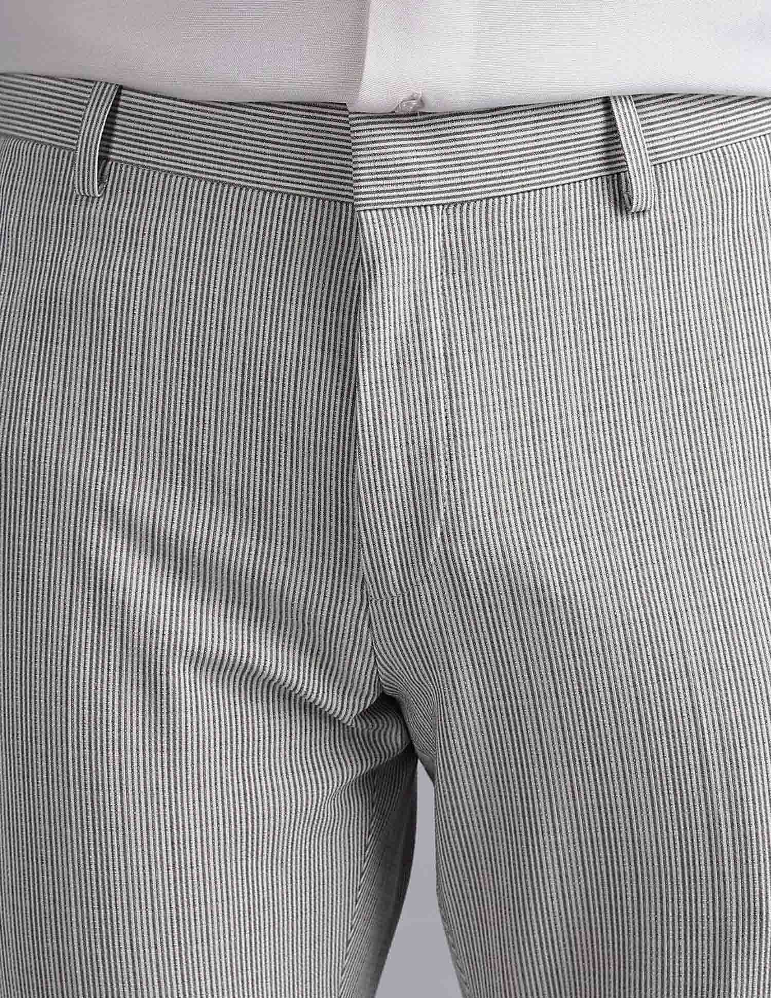 Tommy Hilfiger Regular-Fit Striped Mid Rise Trousers