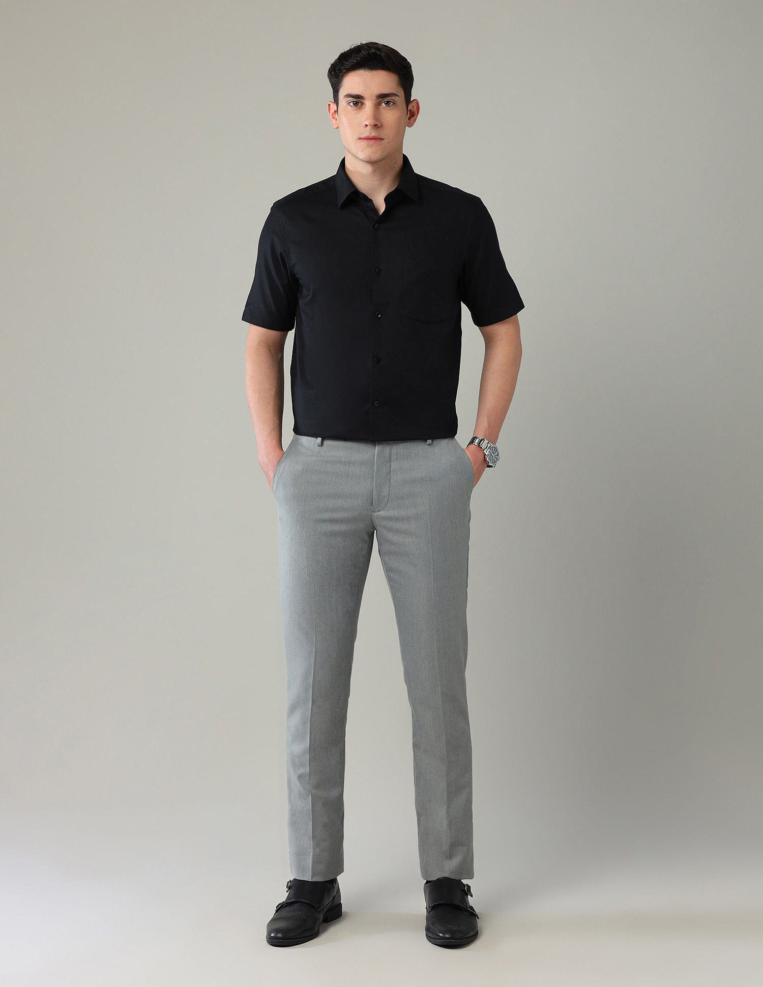 Arrow Iconic Textured Pattern Liberty classic Fit Shirt