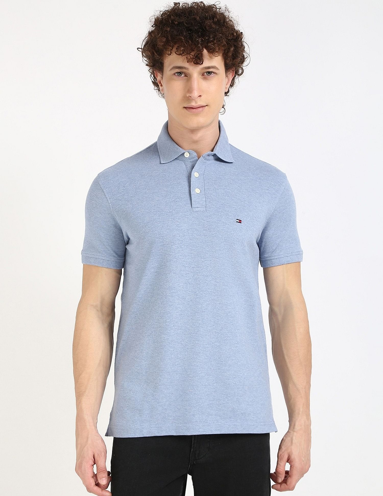 Tommy Hilfiger Printed Slim-Fit Cotton Polo Shirt