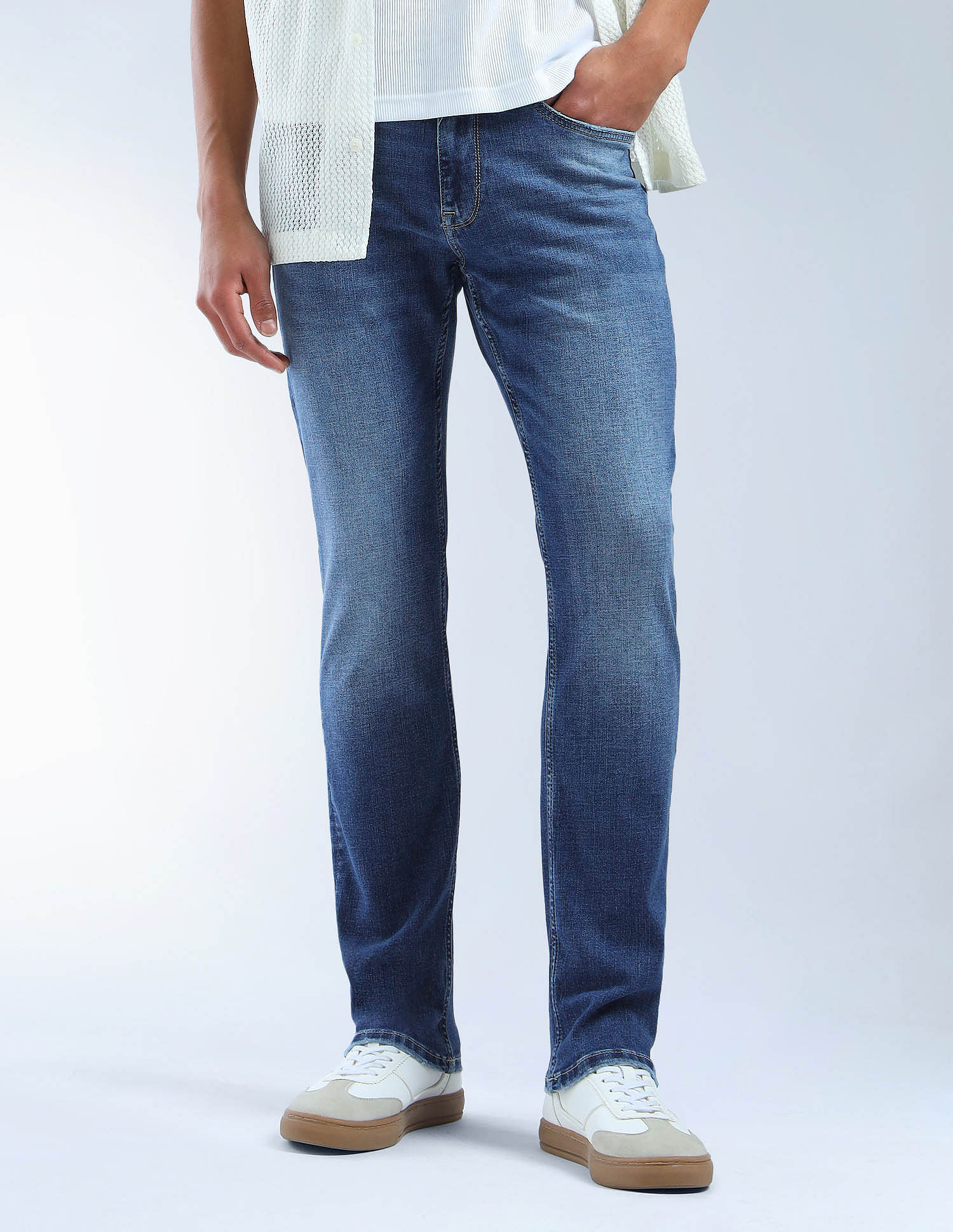 Flying Machine Freddie Slim Straight Fit Authentic Premium Jeans