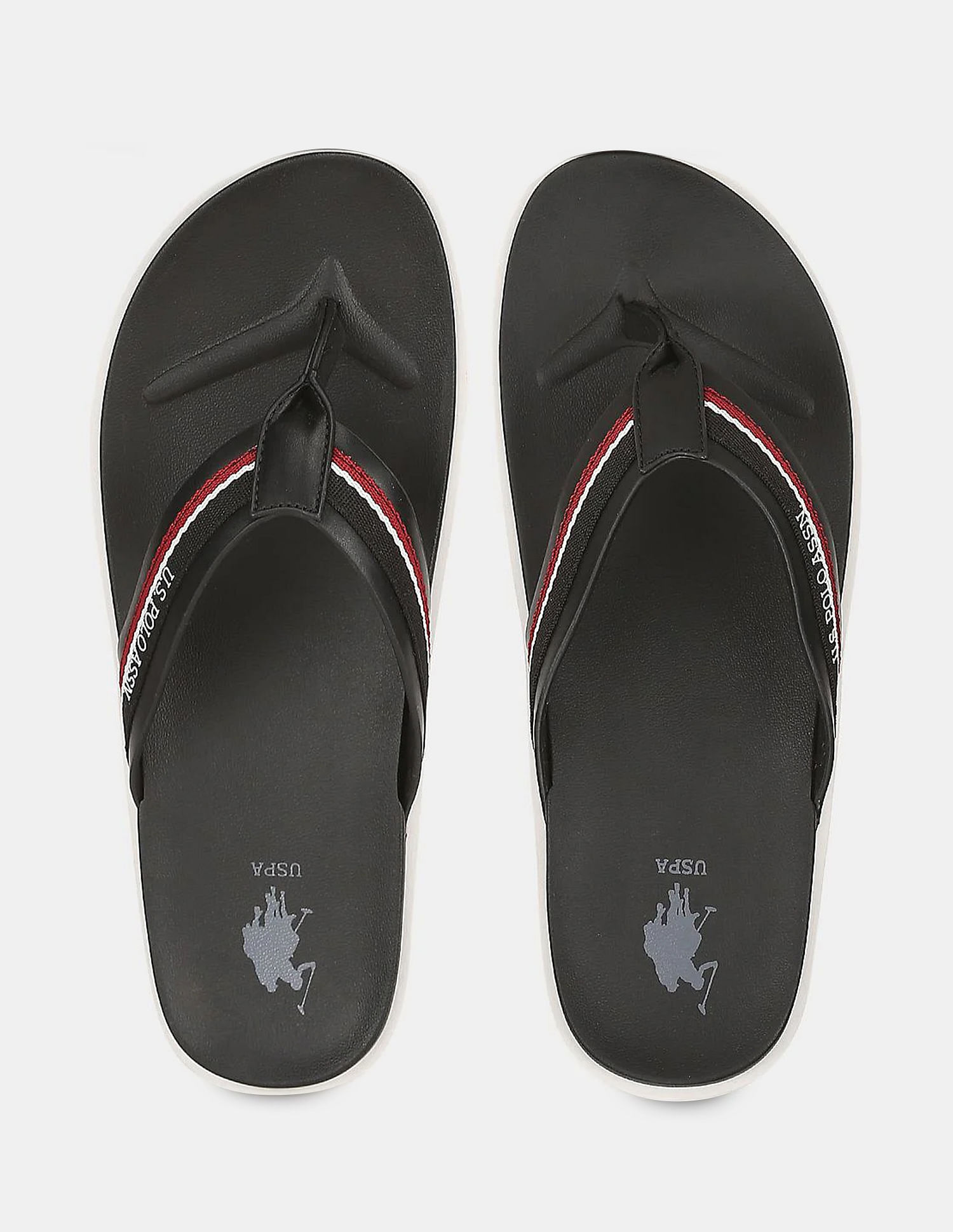 Buy U.S. Polo Assn. Brand Taping Broad V Strap Tint Flip Flops