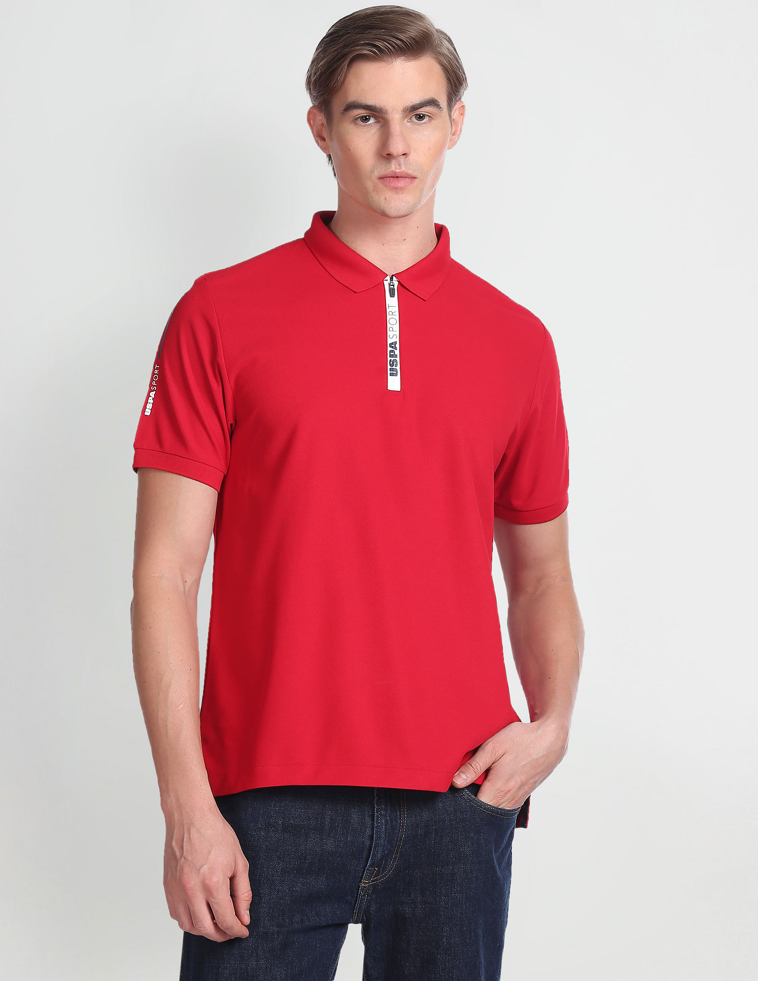 U.S. Polo Assn. Solid Slim Fit Polo Shirt
