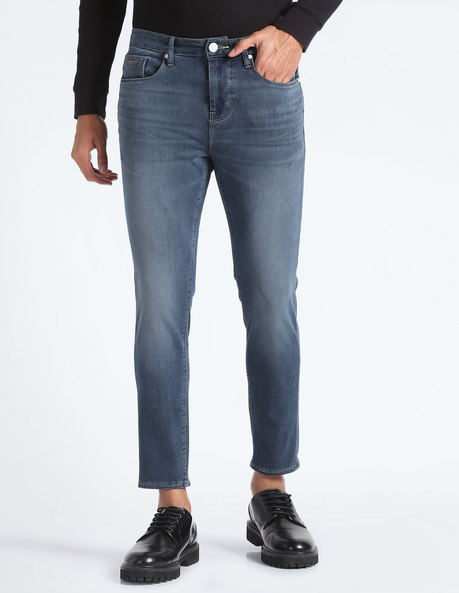 Flying Machine Morrison Skinny Cropped Jeans