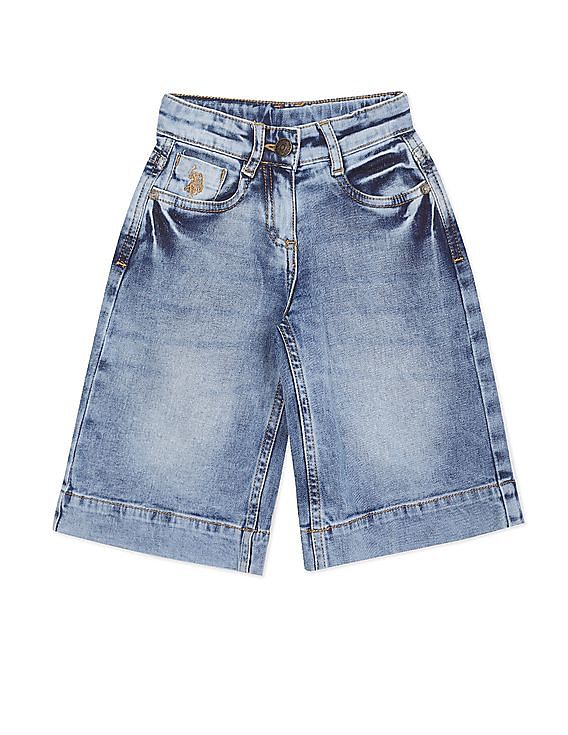 Buy U.S. Polo Assn. Kids Mid Rise Stone Wash Jeans - NNNOW.com