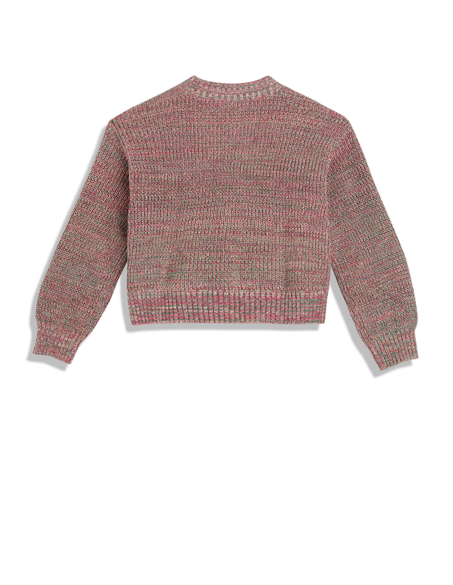 Tommy Hilfiger Kids Girls Patterned Knit Sweater