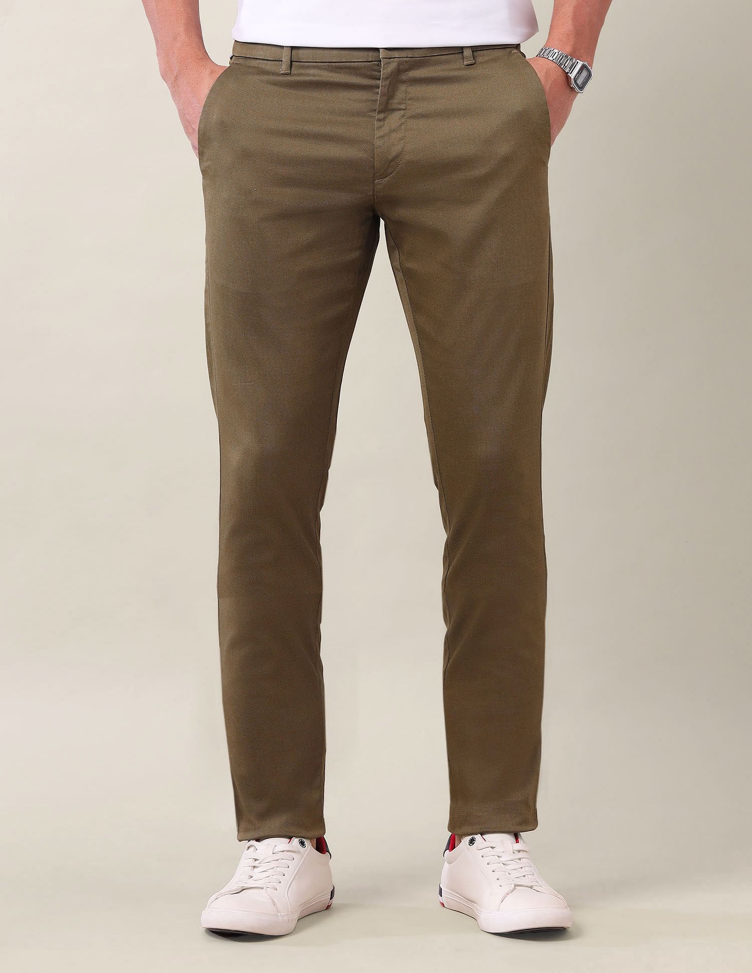 U.S. Polo Assn. Austin Slim Fit Mid Rise Trousers