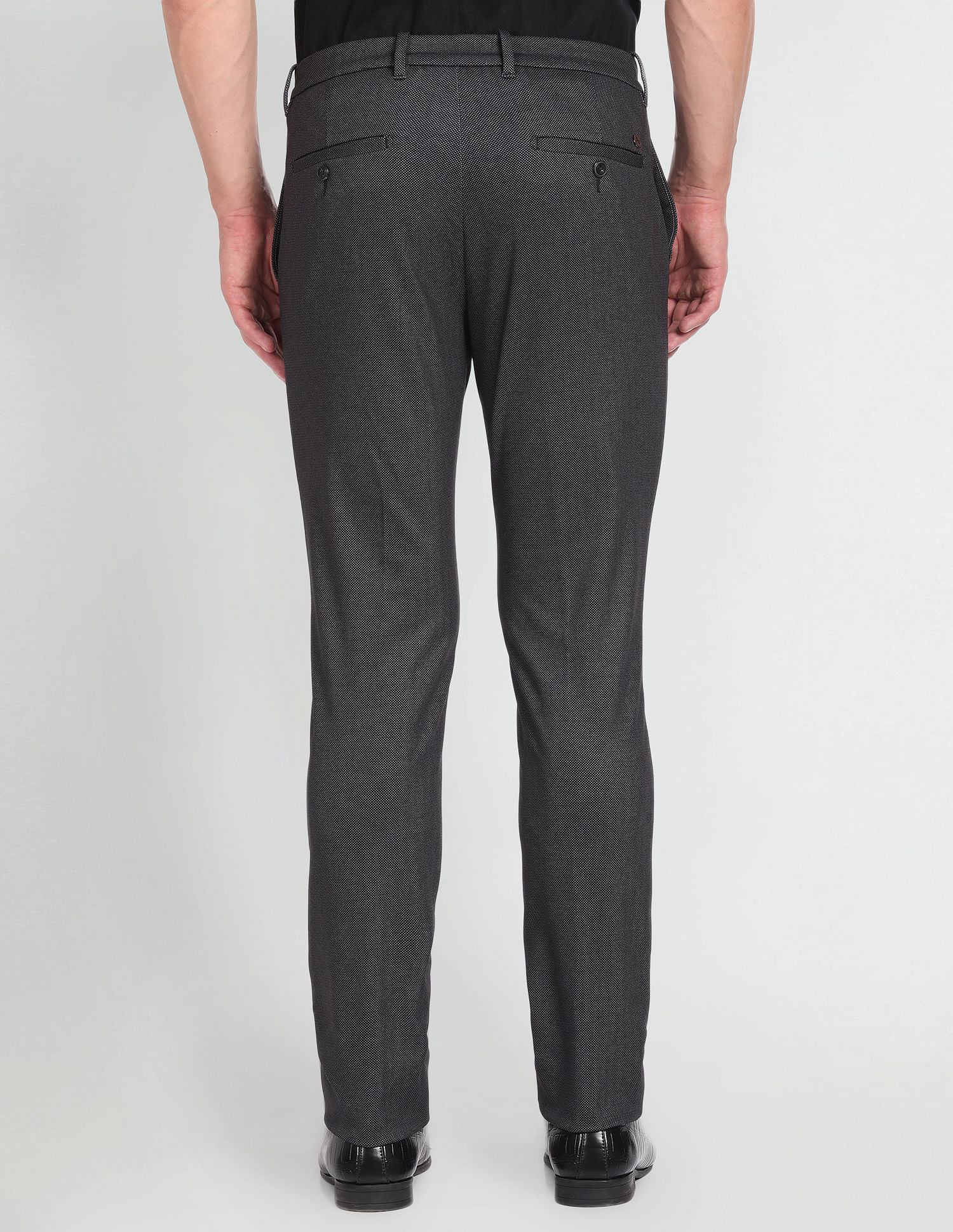 Arrow Newyork Mid Rise Dobby Trousers