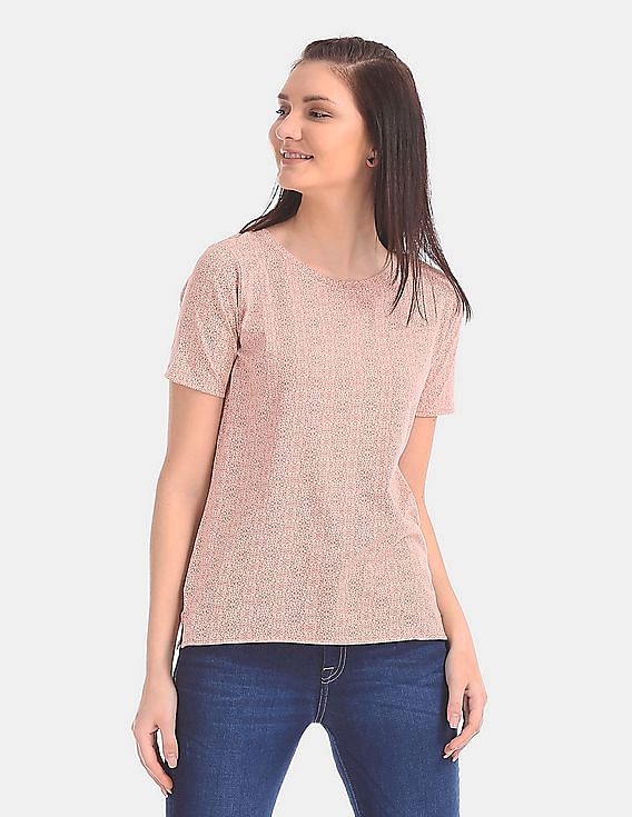 U.S. Polo Assn. Women Regular Fit Printed T-Shirt