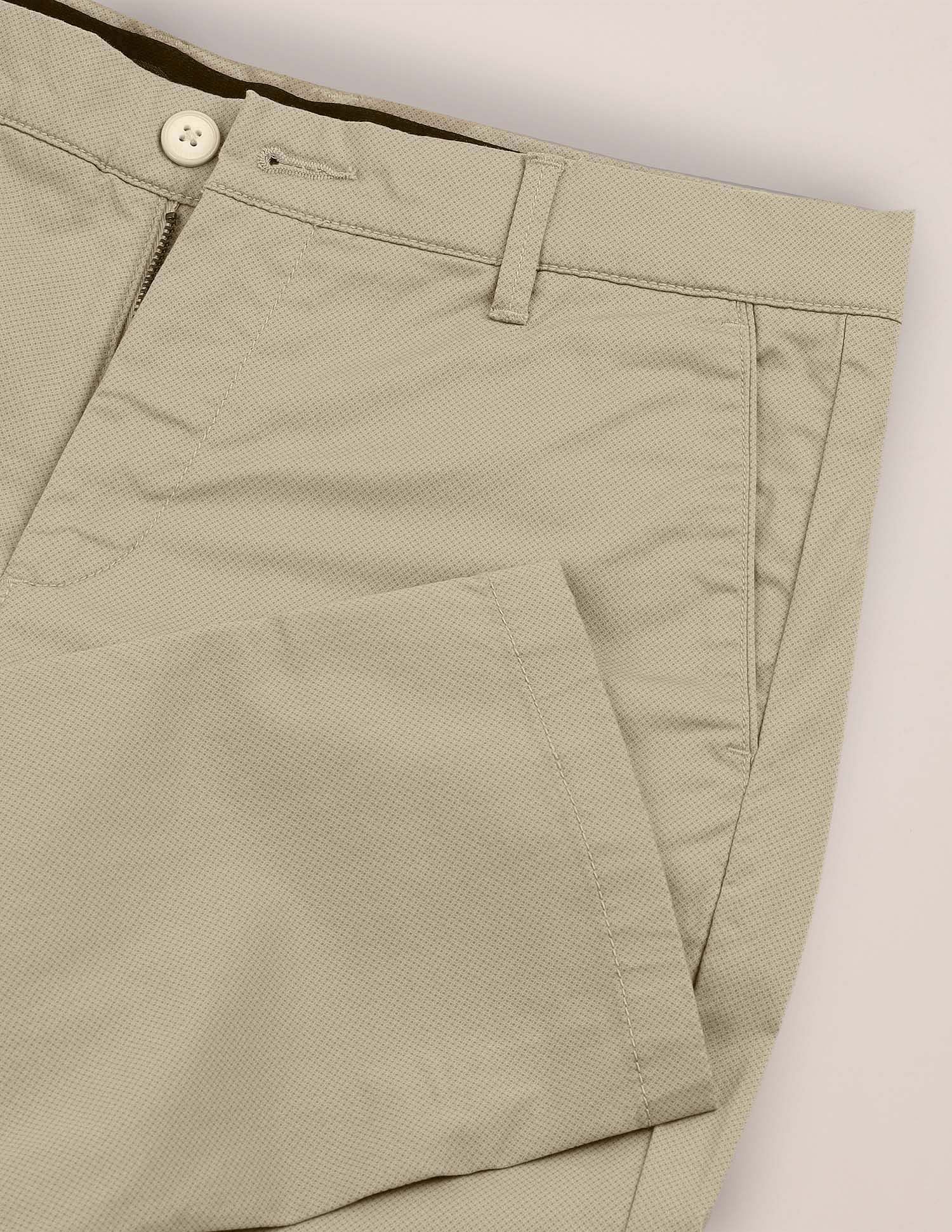 U.S. Polo Assn. Printed Slim Straight Fit Satin Trousers