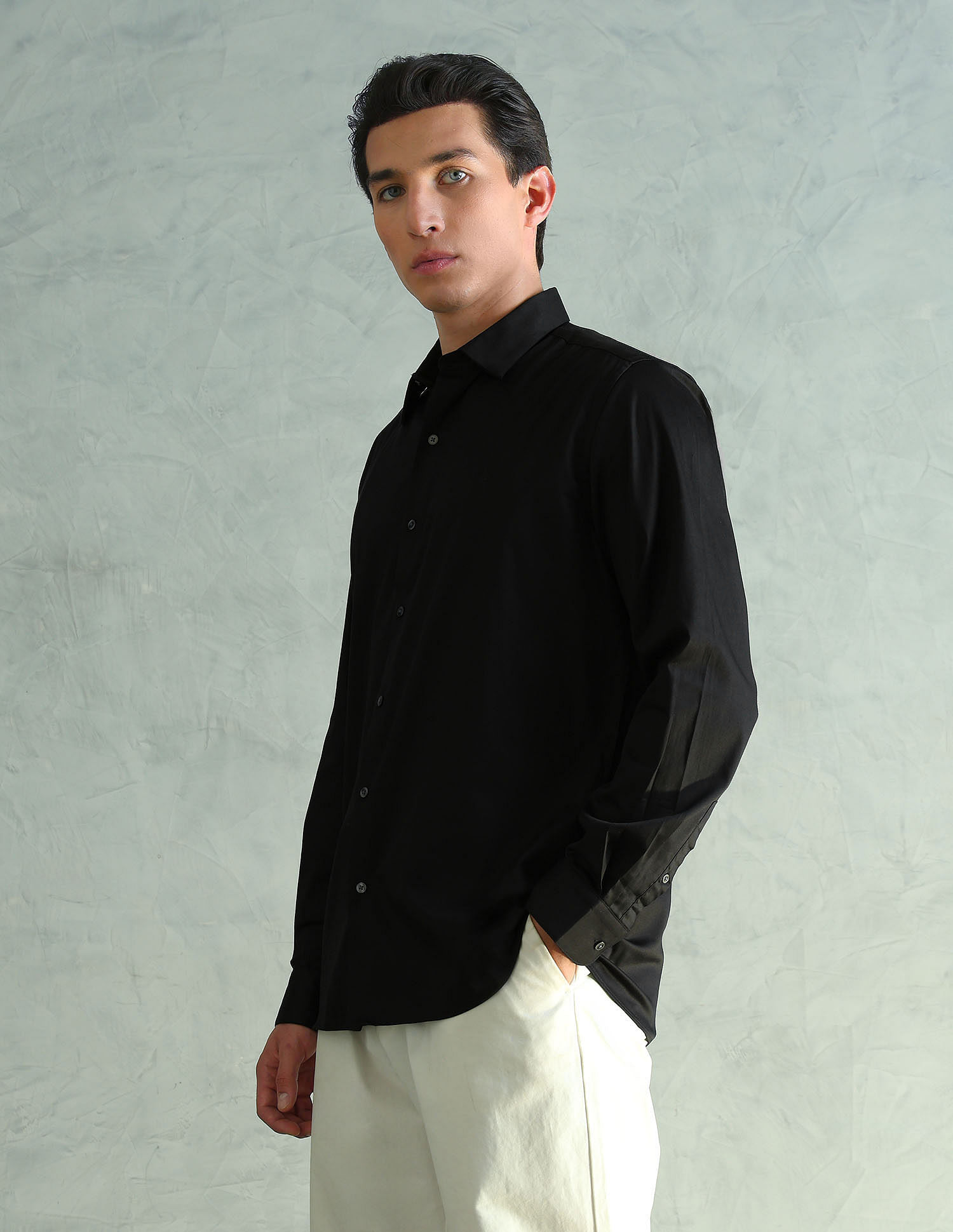 Arrow Newyork Slim Fit Smart Satin Shirt