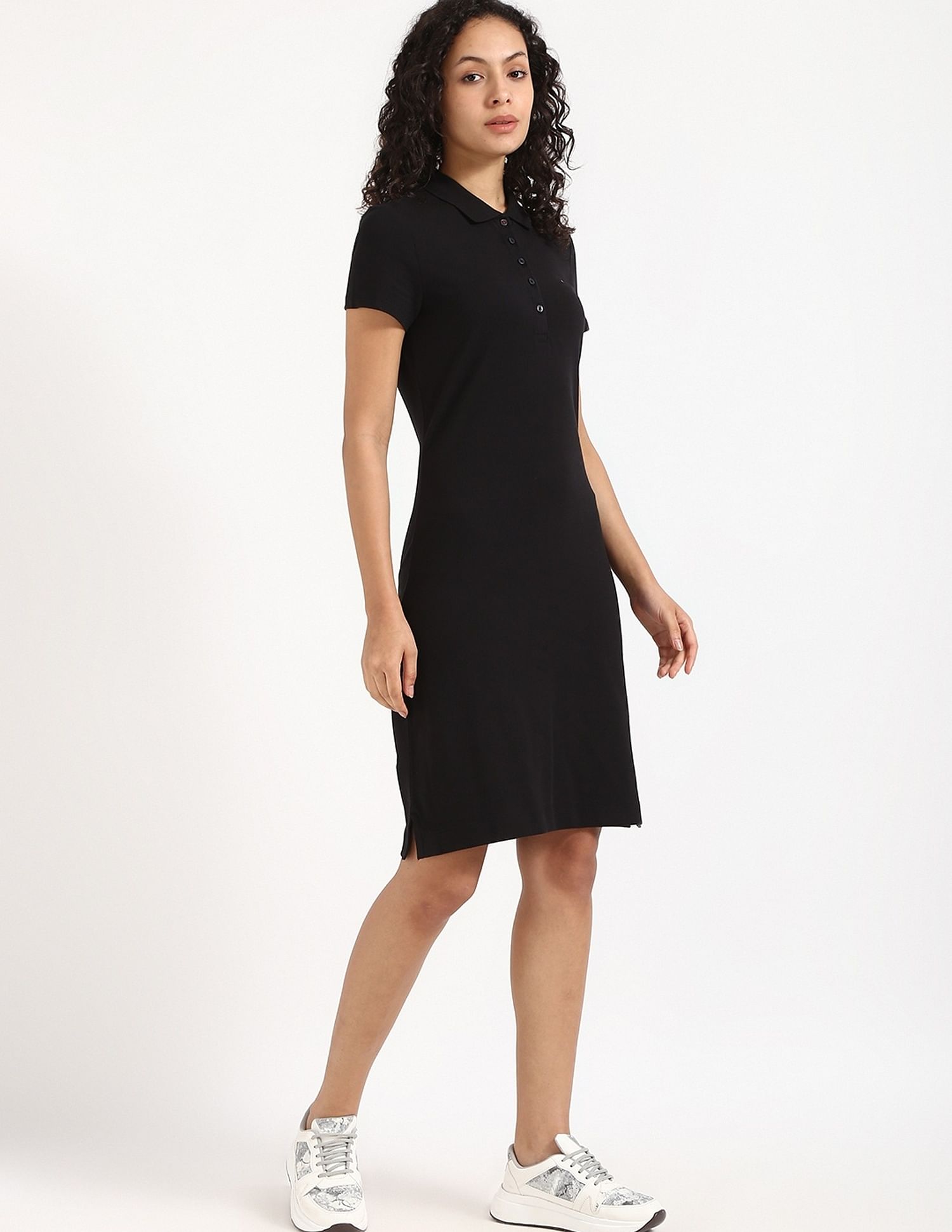 Tommy Hilfiger Cotton Polo Collar T-Shirt Dress