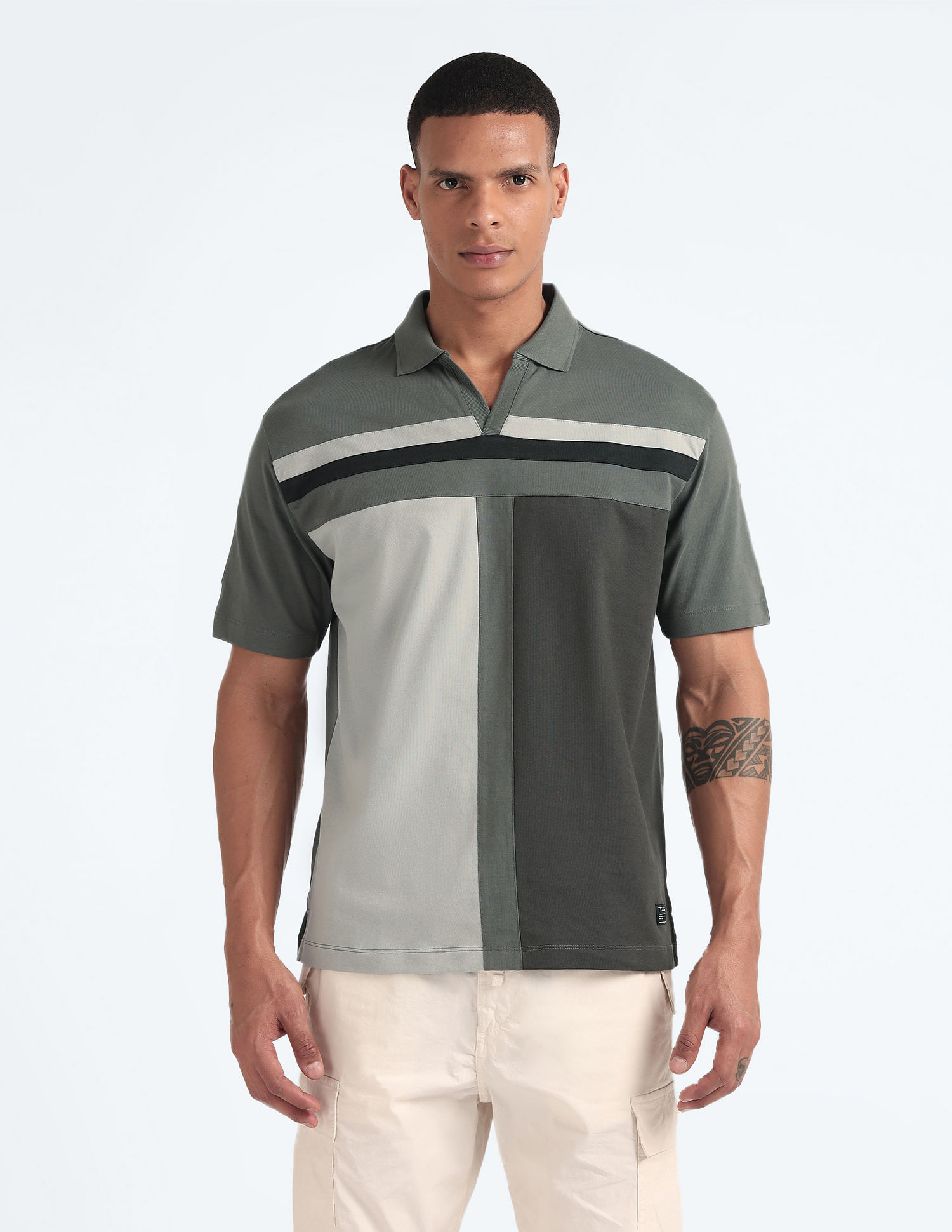 Flying Machine Pure Cotton Relaxed Polo Shirt