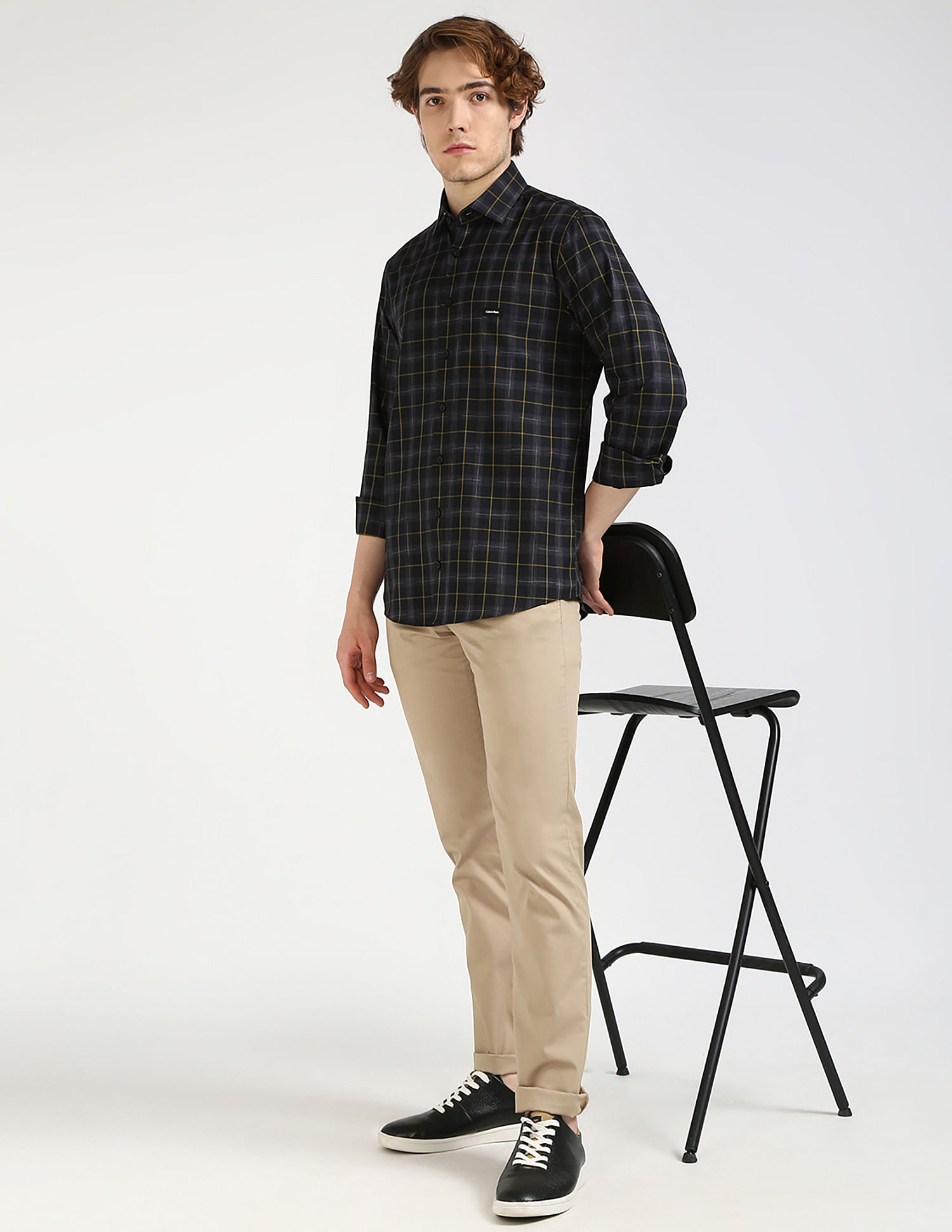 Calvin Klein Jeans Space Dyed Check Shirt