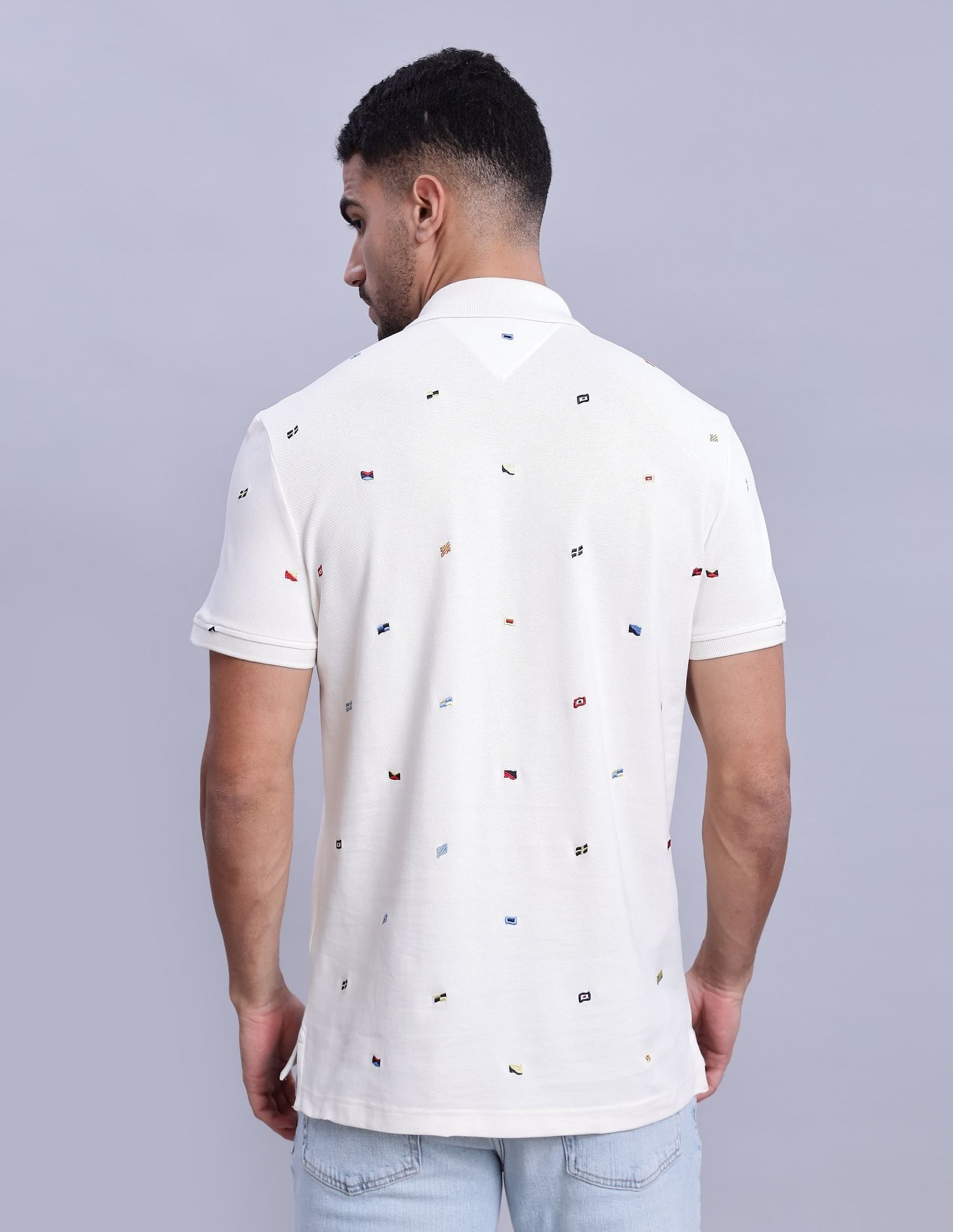 Tommy Hilfiger Embroidered Printed Regular-Fit Cotton Polo Shirts