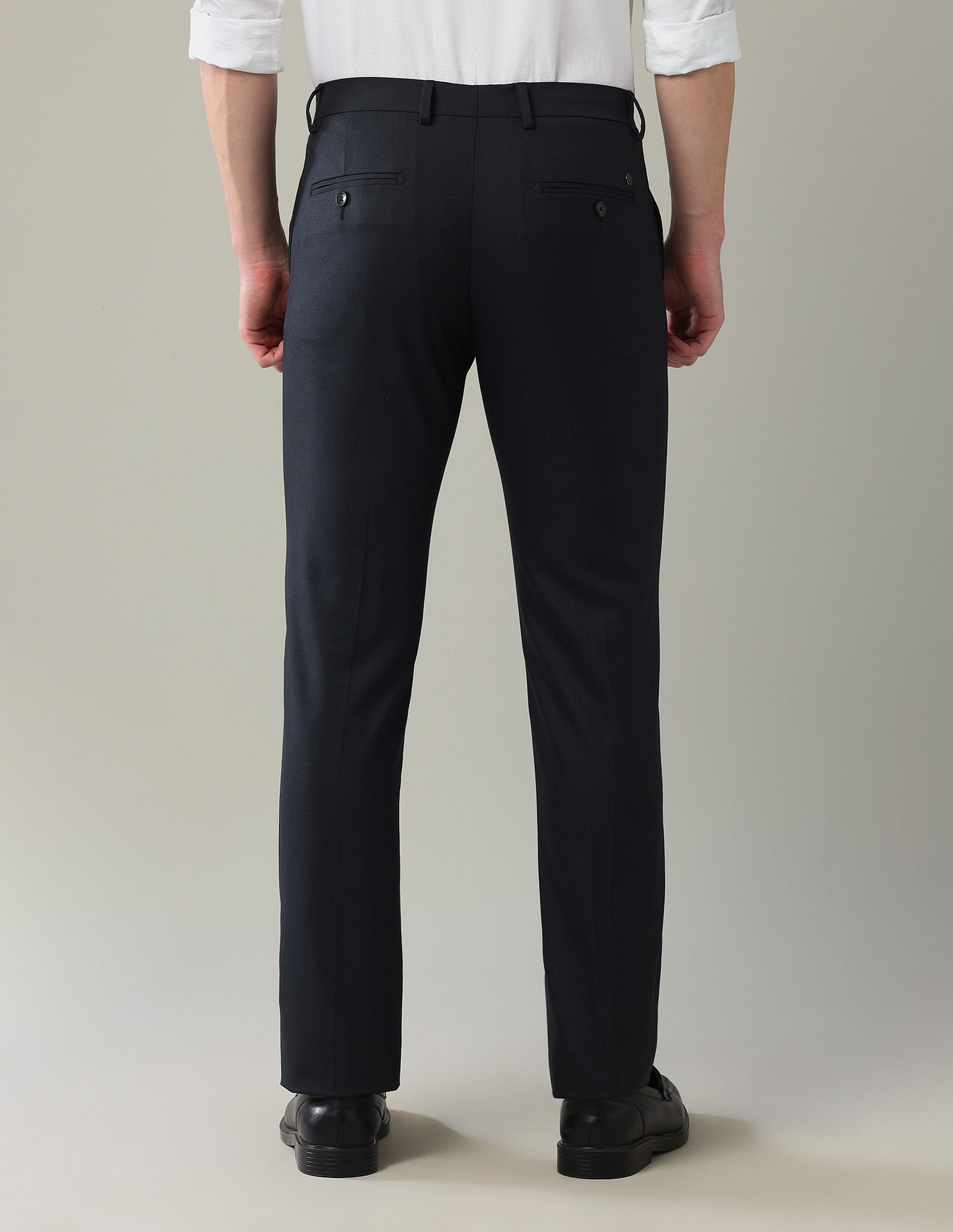 Arrow AutoFlex Mid Rise Regular Fit Trousers