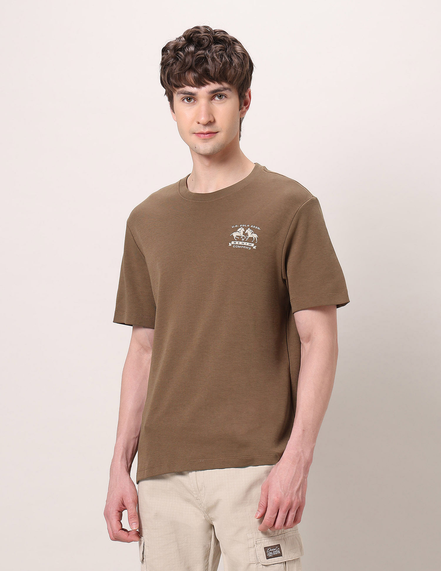 U.S. Polo Assn. Denim Co. Relaxed Fit Pure Cotton T-Shirt