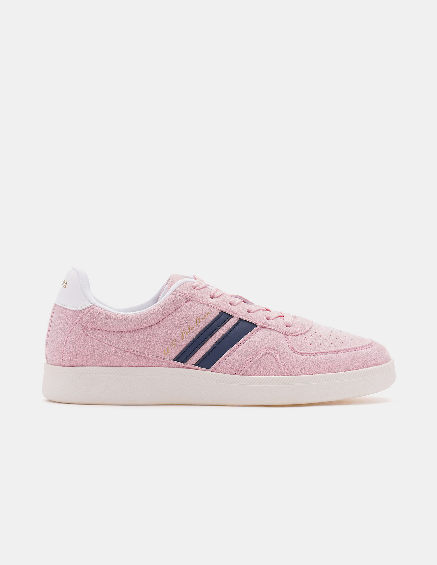 U.S. Polo Assn. Women Round Toe Edda Striped Sneakers