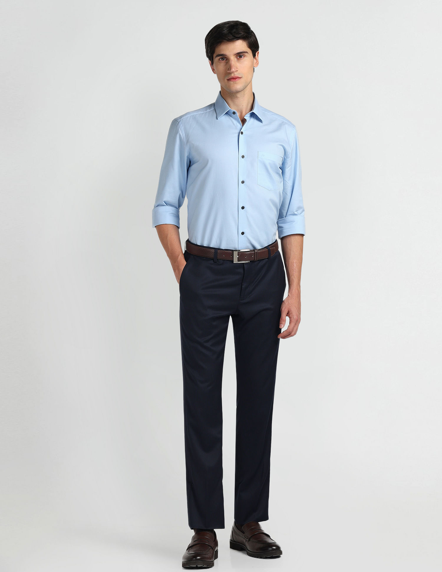 Arrow Checked Slim Fit Trousers