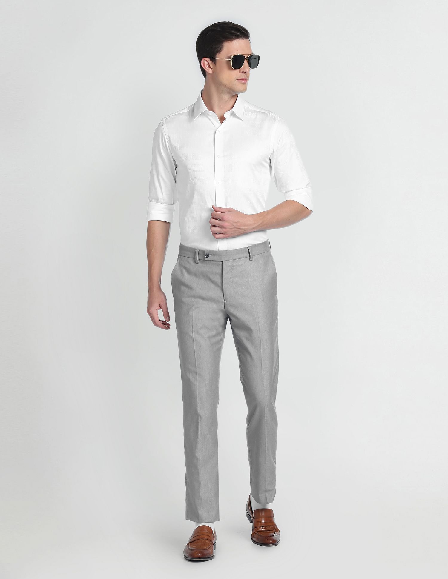Arrow Newyork Manhattan Slim Fit Cotton Shirt