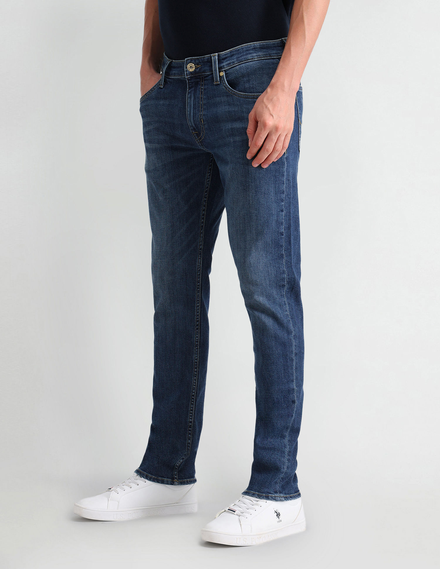U.S. Polo Assn. Denim Co. Brandon Slim Tapered Blue Jeans