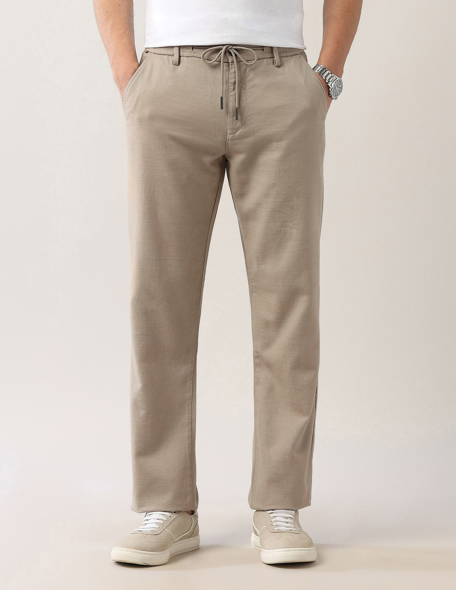 Arrow Sport Straight Fit Night Is Young Trousers