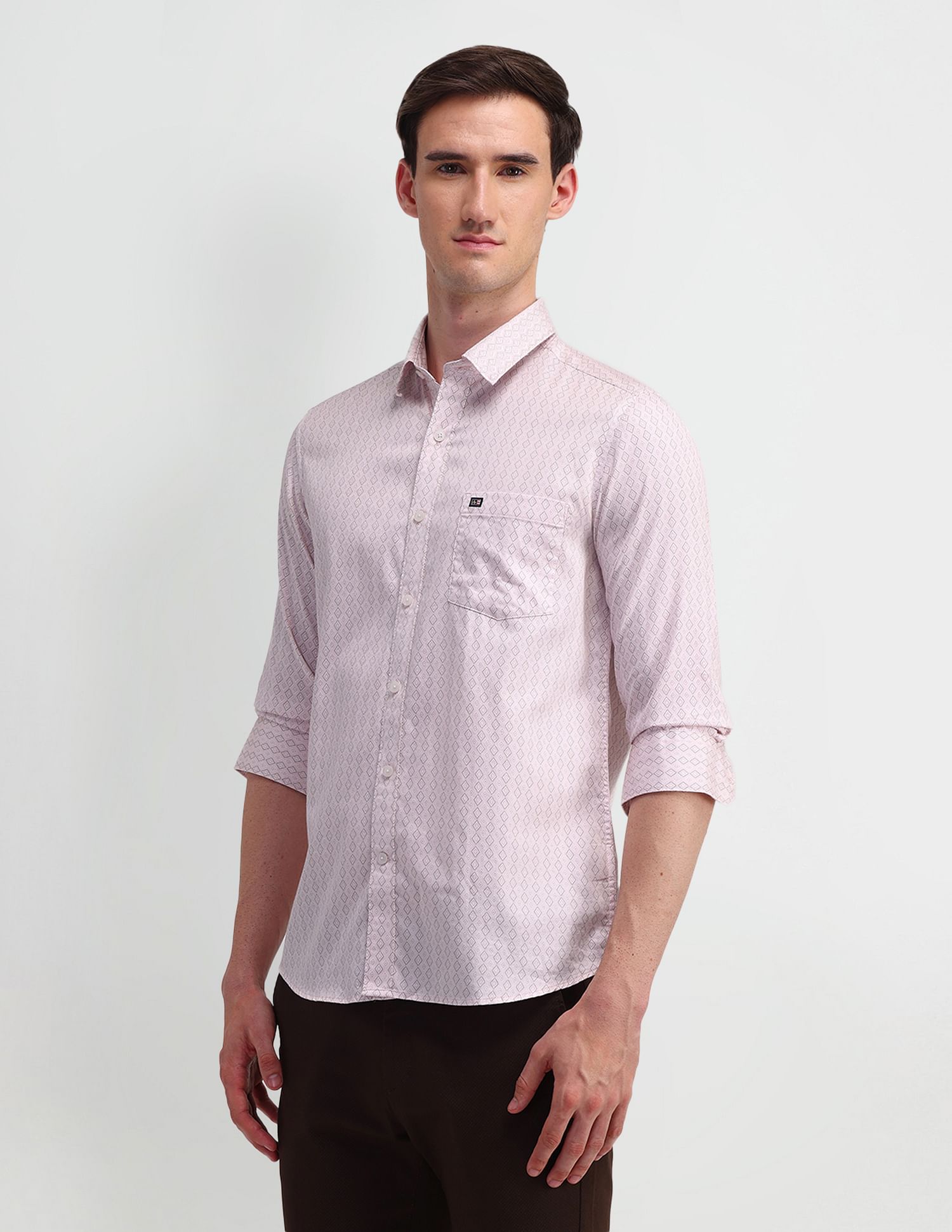 Arrow Sport Slim Fit Satin Shirt
