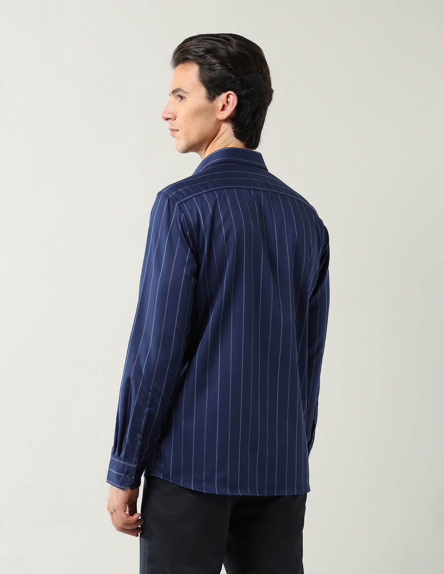 Arrow Vertical Striped Pure Cotton Shirt