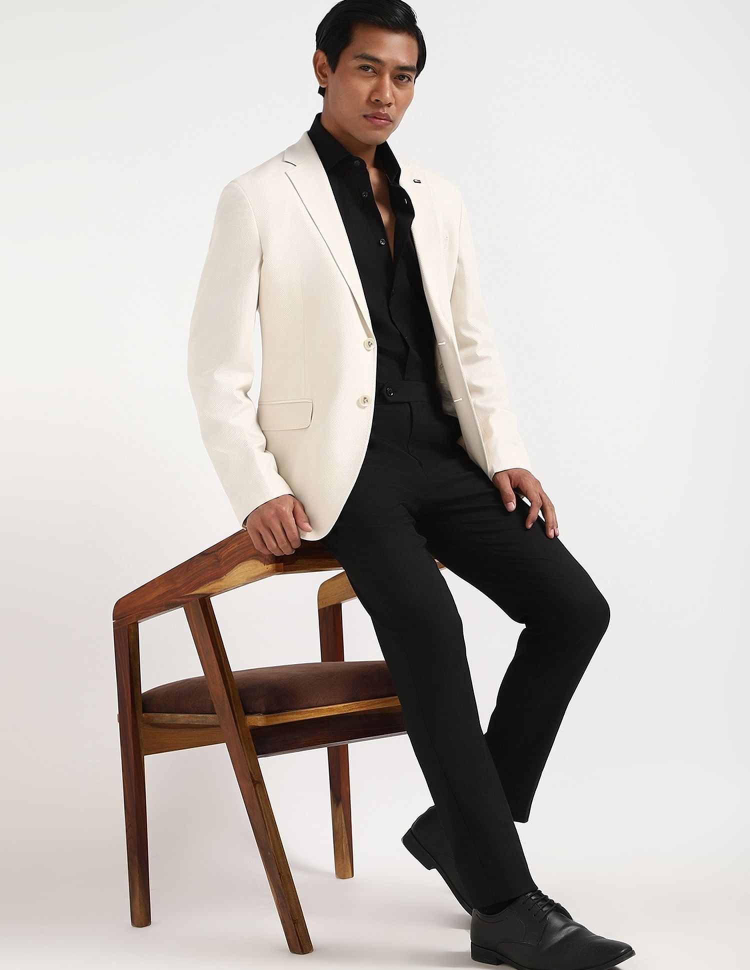 Tommy Hilfiger Self-Design Regular-Fit Nylon Blazer