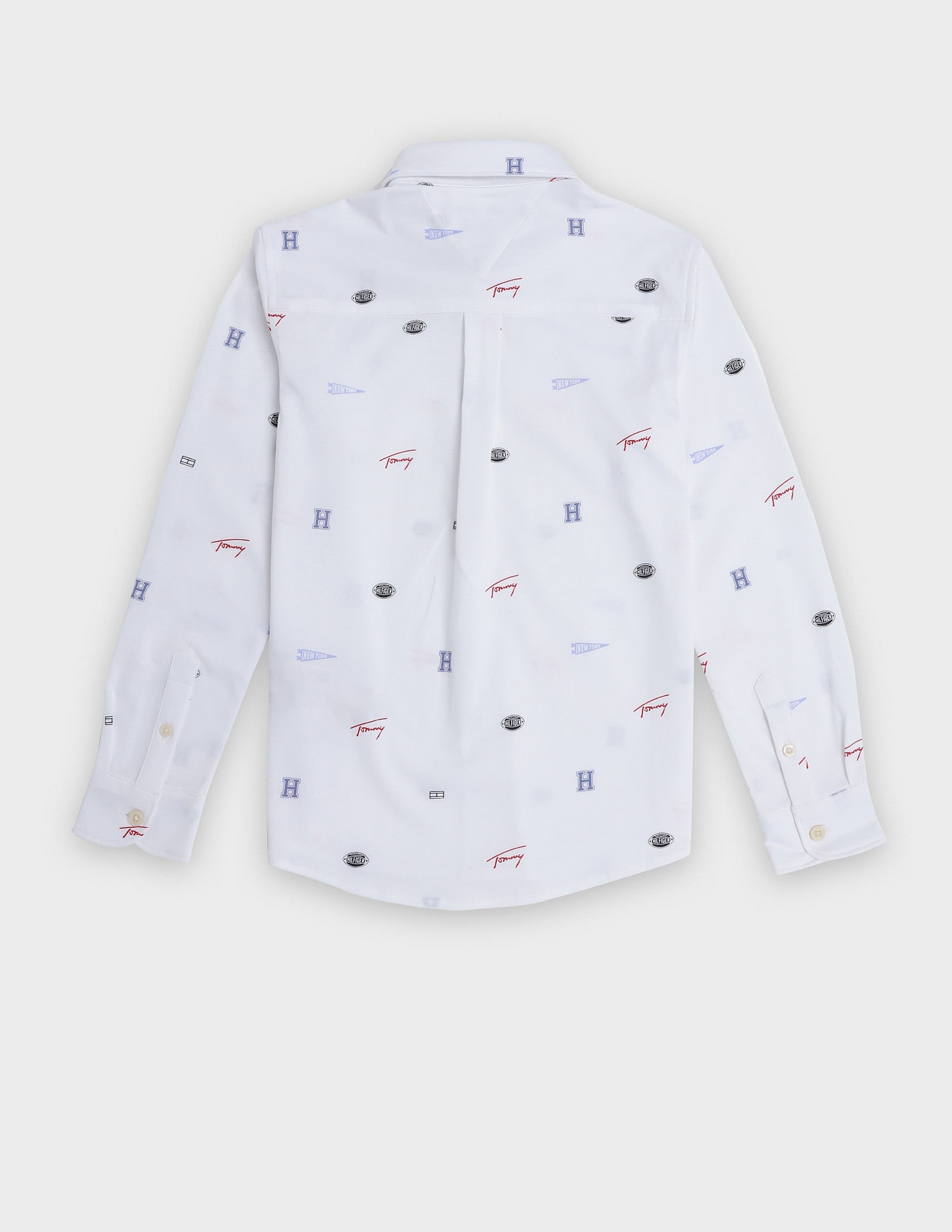 Tommy Hilfiger Kids Boys Logo Regular Fit Cotton Shirt