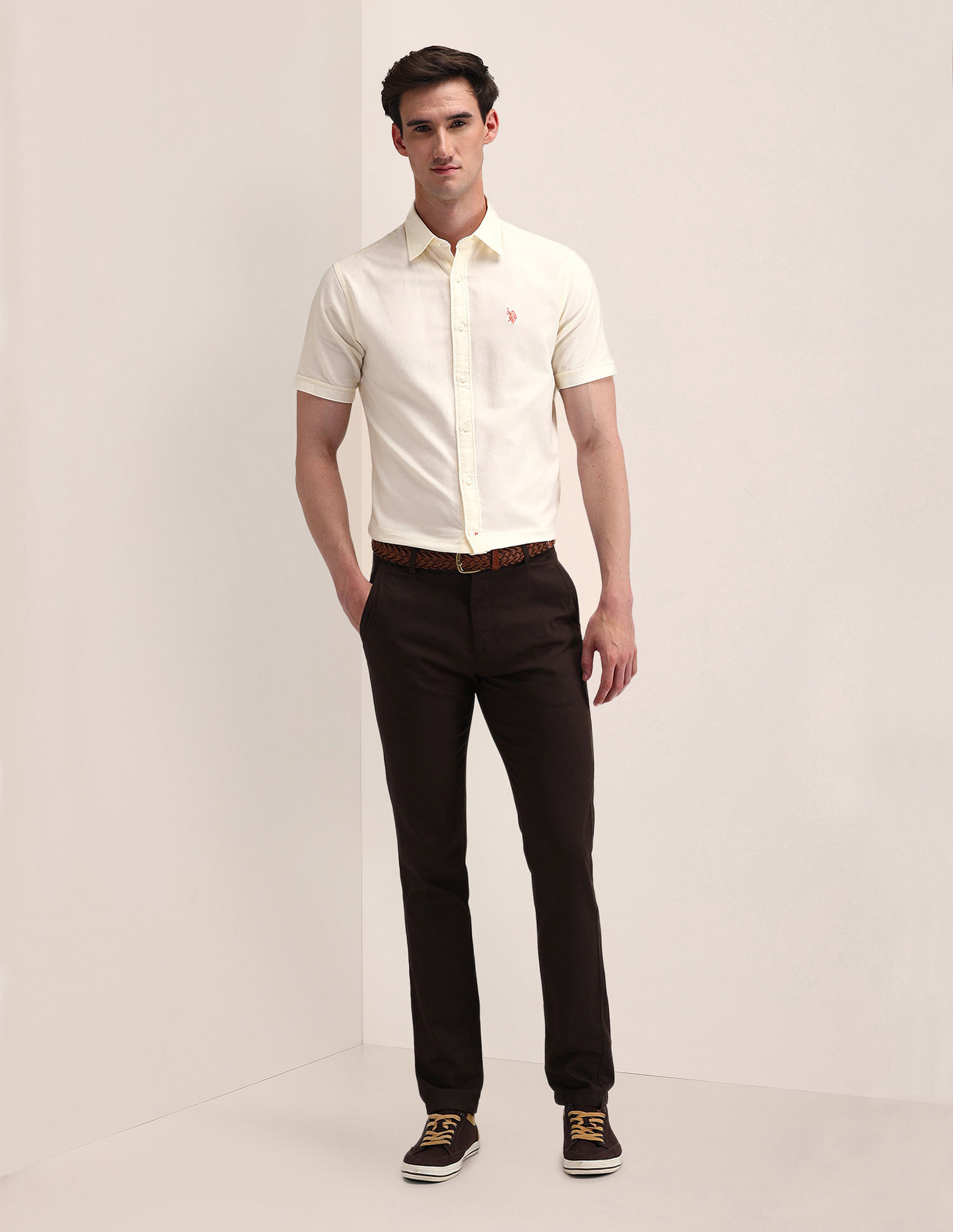U.S. Polo Assn. Tailored Fit Cotton Oxford Shirt