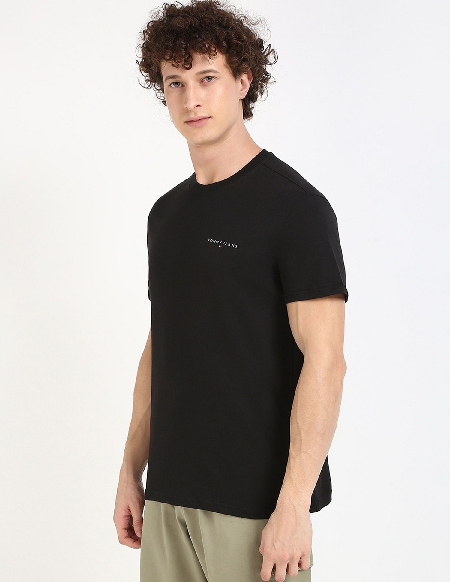 Tommy Hilfiger Solid Slim-Fit Cotton T-Shirt