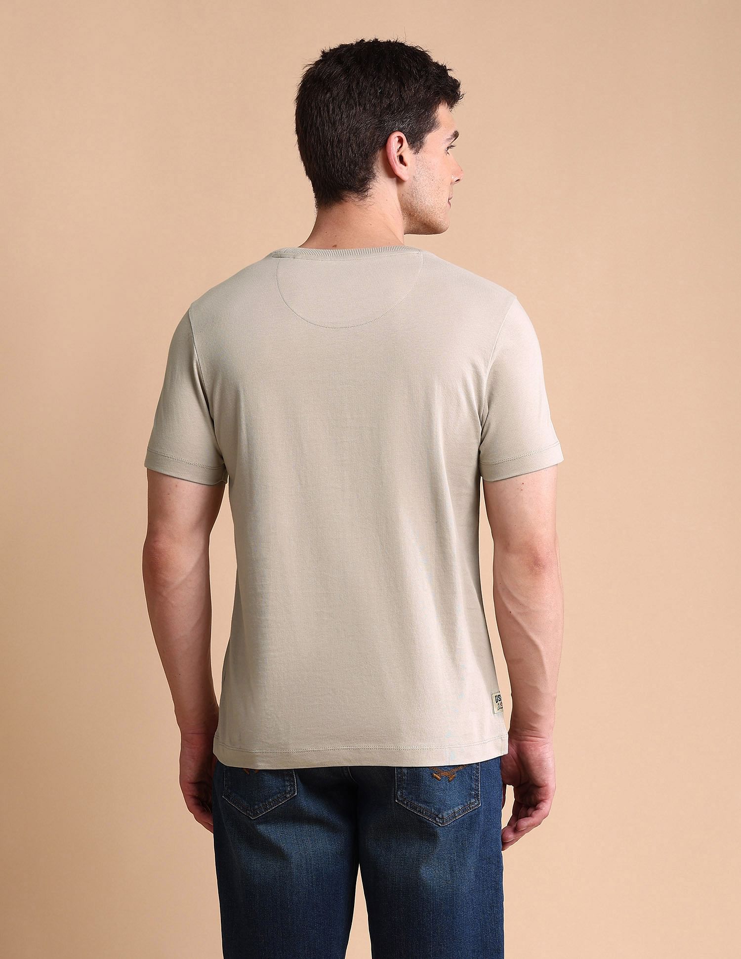 U.S. Polo Assn. Denim Co. Graphic Printed Muscle Fit T-Shirt