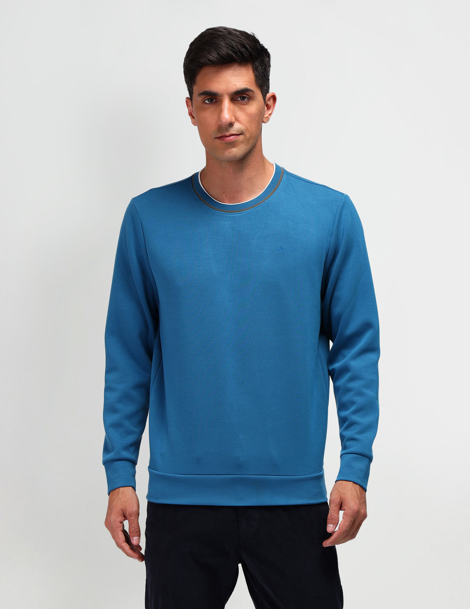 Arrow Textured Regular Fit Sweatshirt