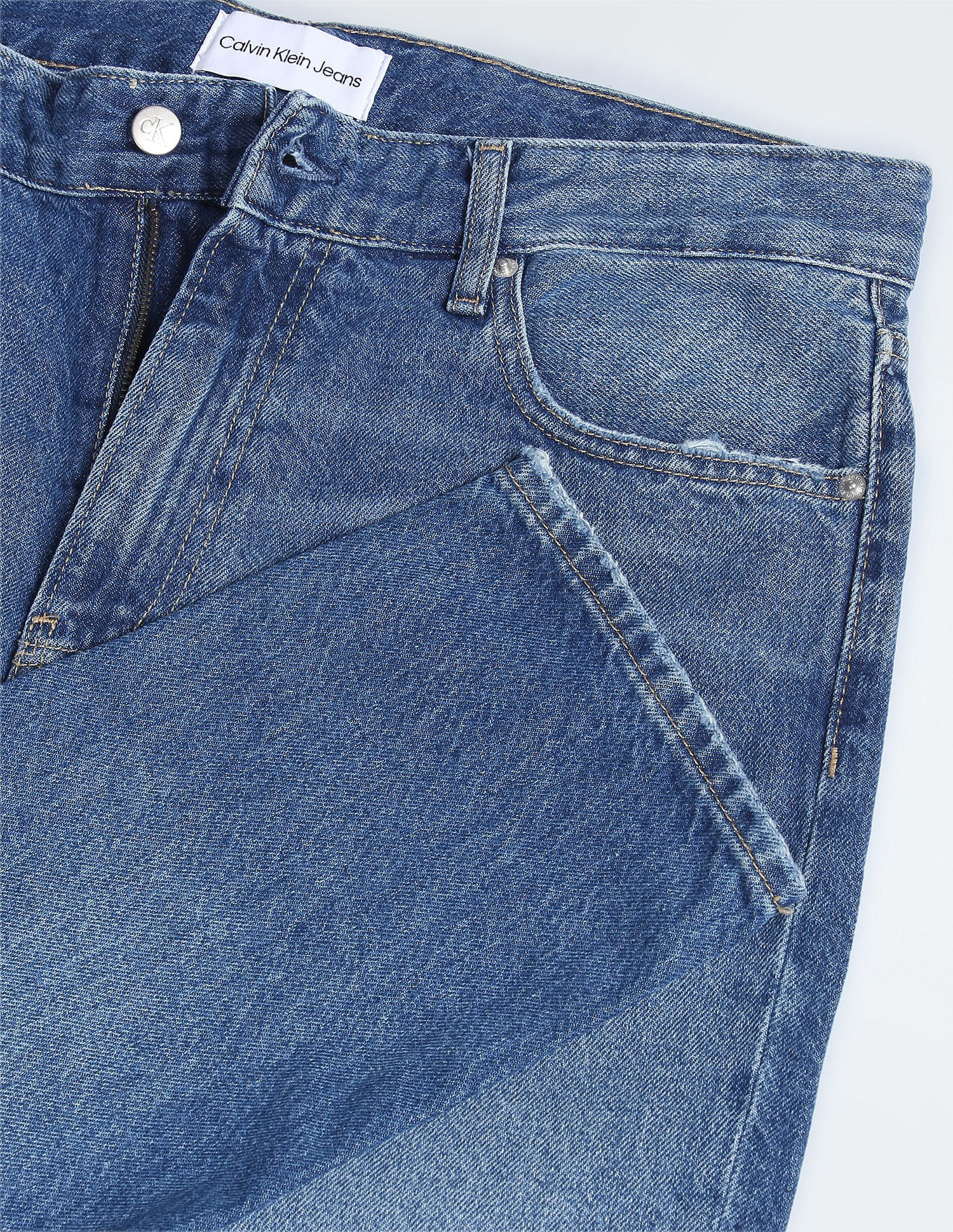 Calvin Klein Mid Rise Stone Wash Jeans