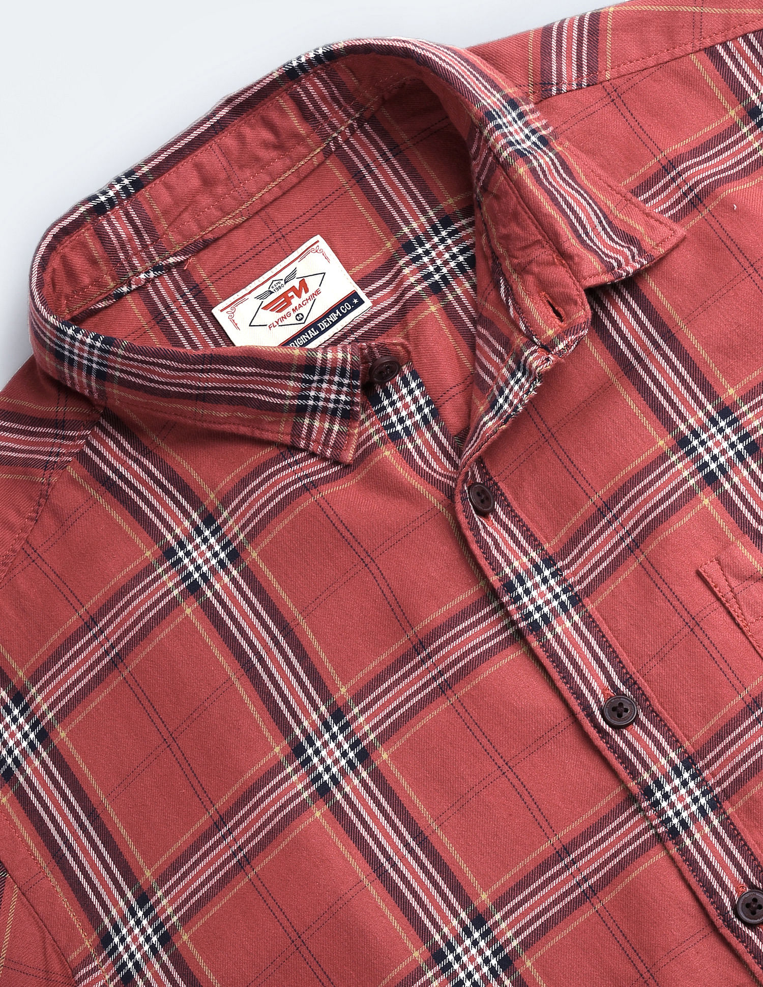 Flying Machine Tartan Check Slim Fit Shirt