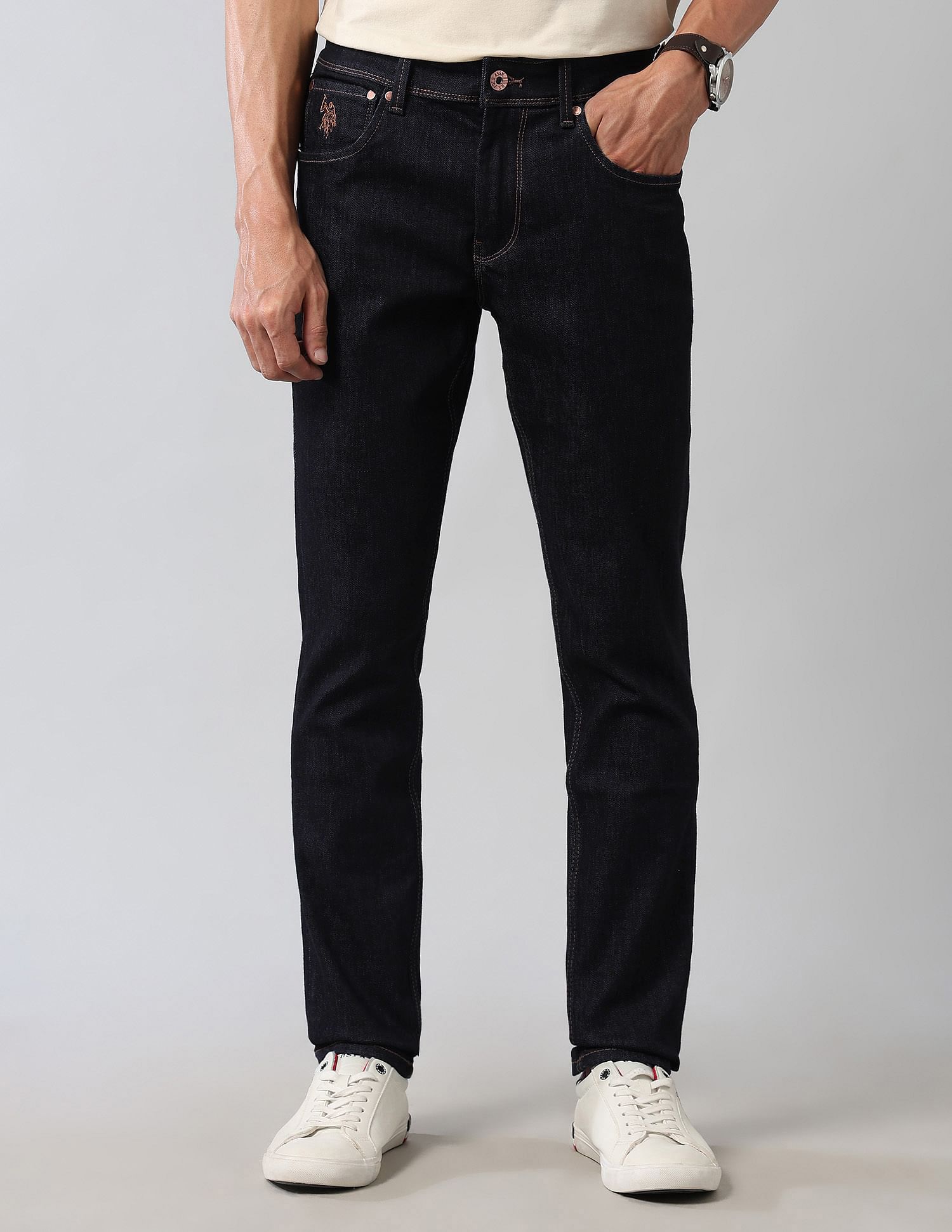 U.S. Polo Assn. Denim Co. Brandon Slim Tapered Fit Blue Ultra Soft Jeans