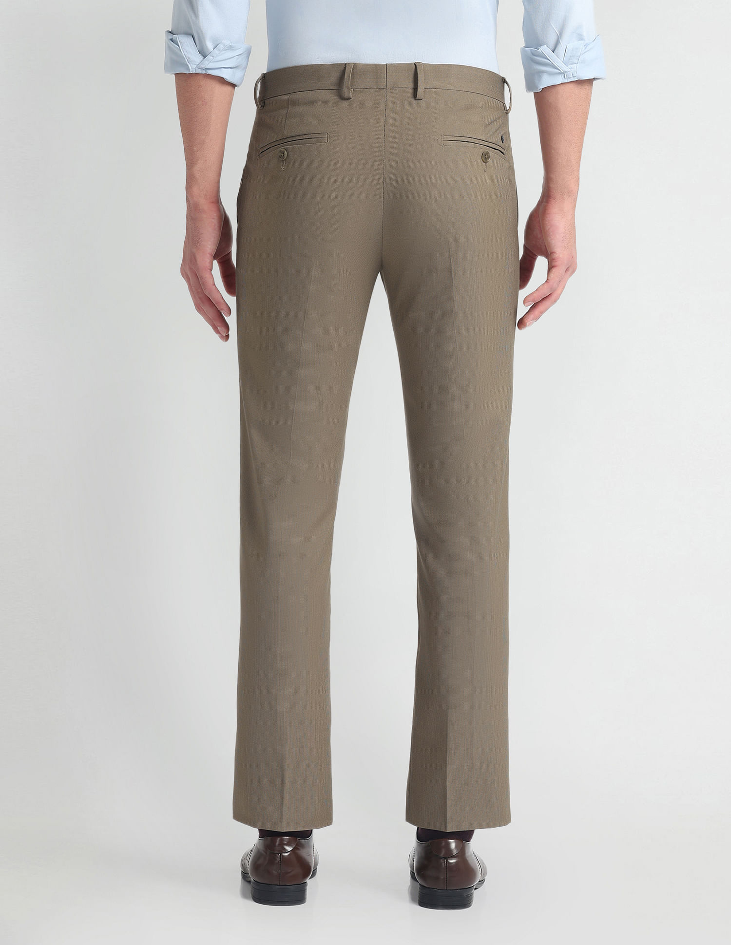 Arrow Tailored Fit Dobby Trousers