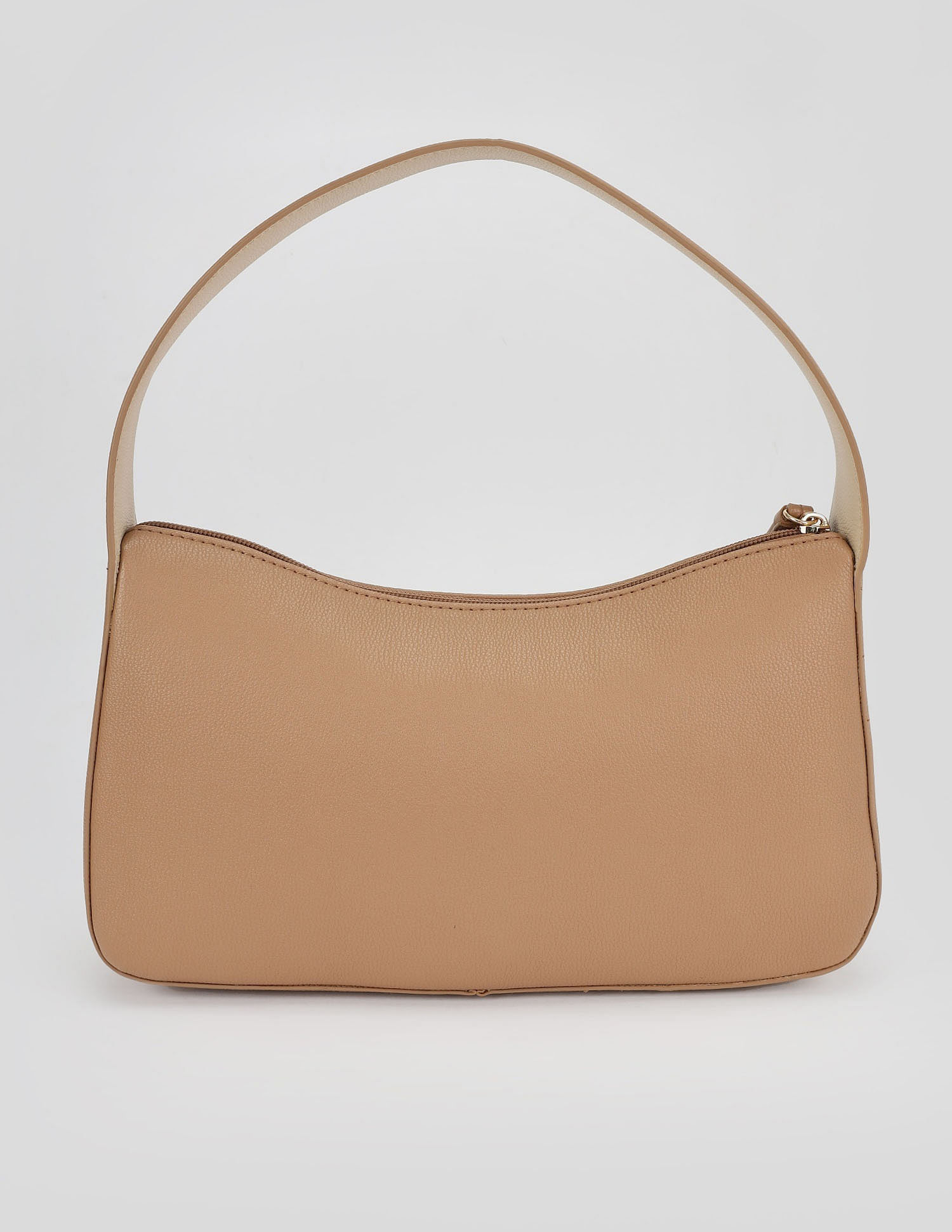 Tommy Hilfiger Solid Beige Pu Hand Bag