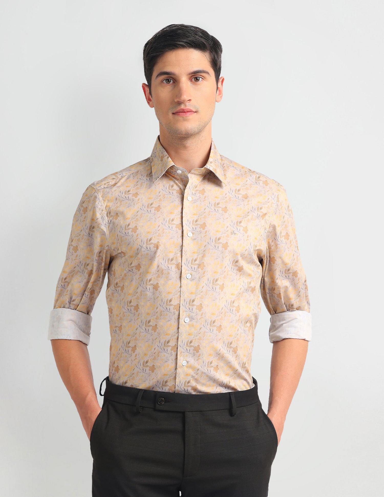 Arrow Floral Print Tailored 1851 Shirt