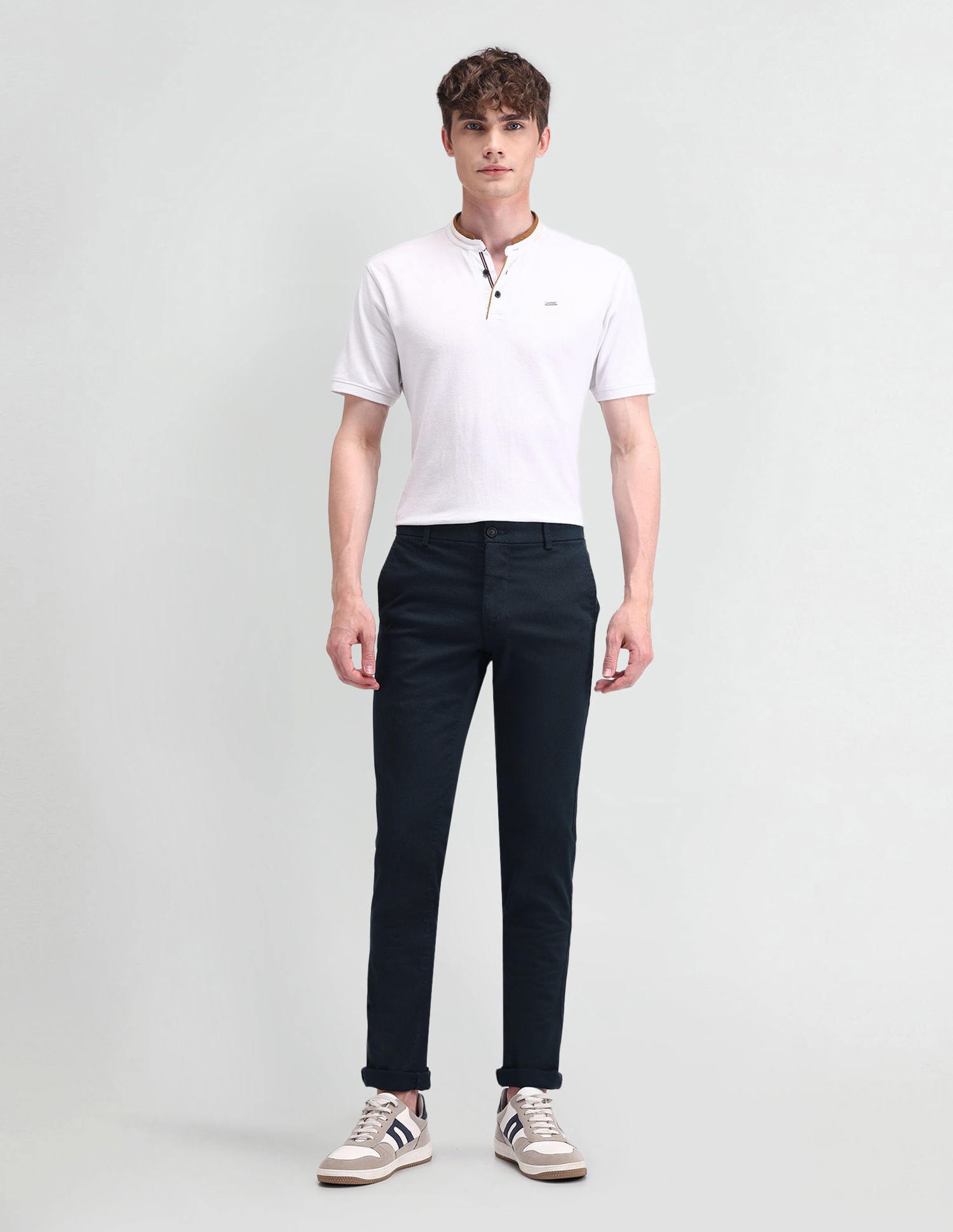 Arrow Sport Slim Fit Satin Trousers