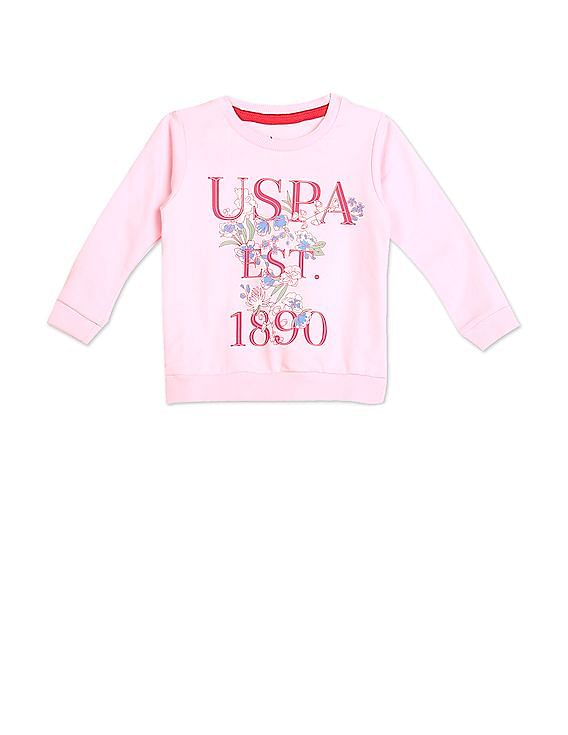 U.S. Polo Assn. Kids Crew Neck Printed Sweatshirt