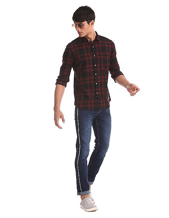 Flying Machine Regular Fit Check Shirt