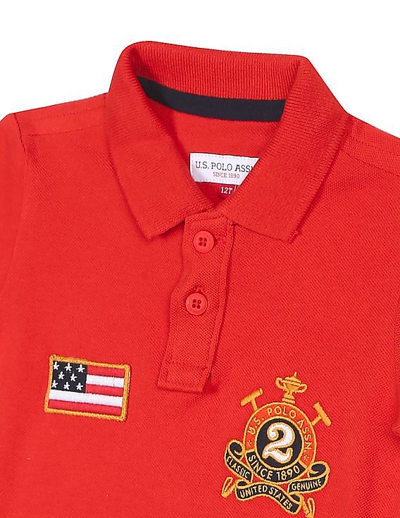 U.S. Polo Assn. Kids Cotton Embroidered Polo Shirt