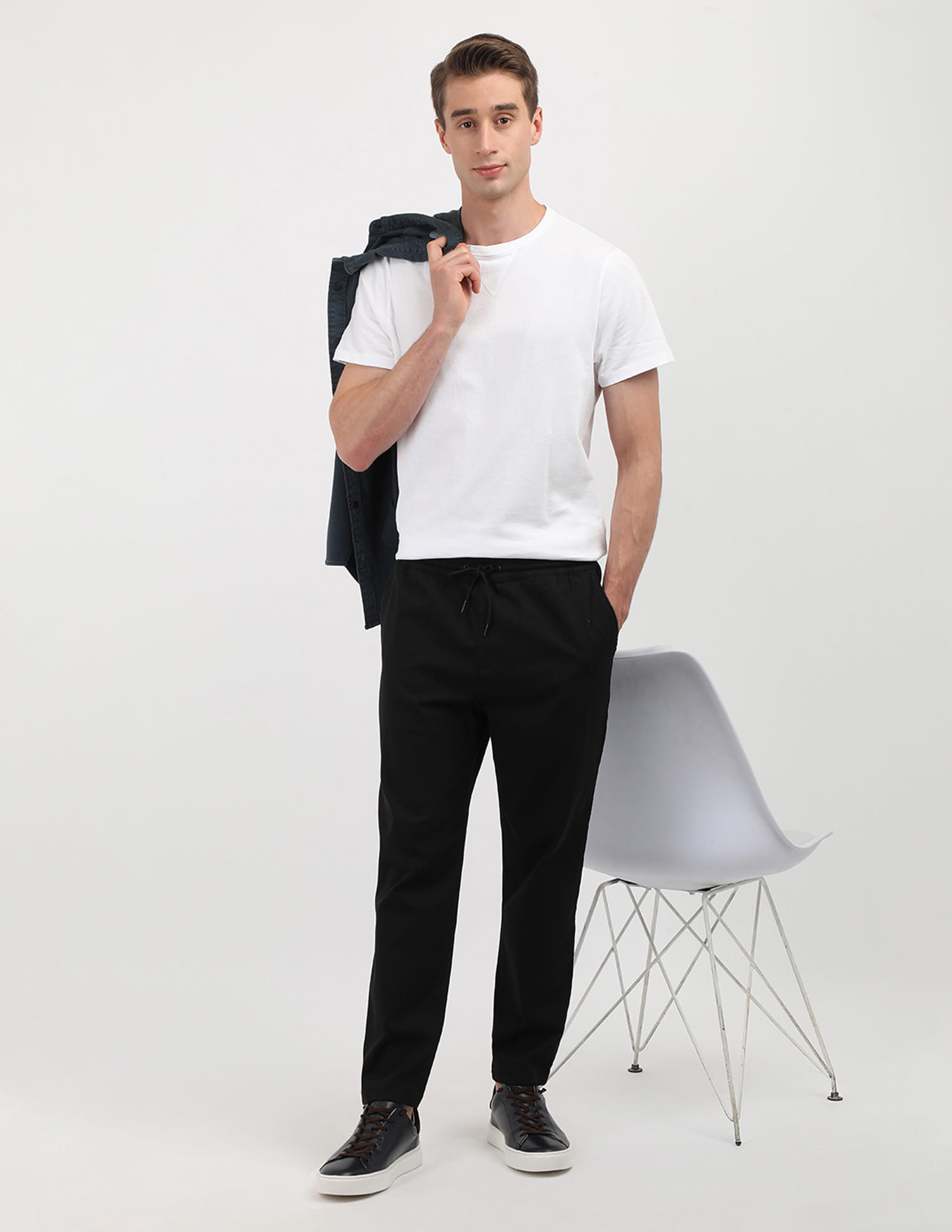 Buy Calvin Klein Jeans A- Slim Drawcord Chino Trousers - NNNOW.com