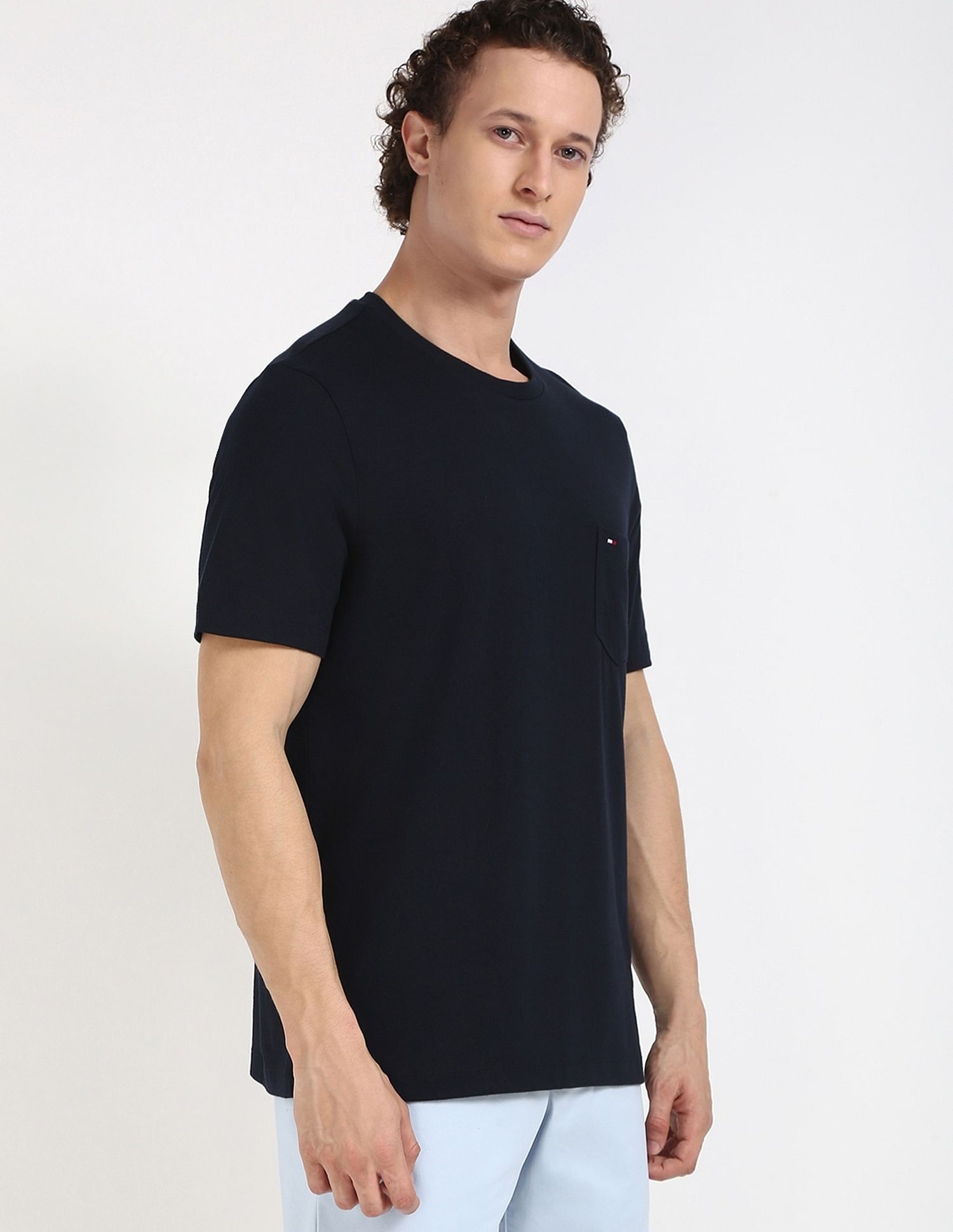 Tommy Hilfiger Solid Regular-Fit Cotton T-Shirt
