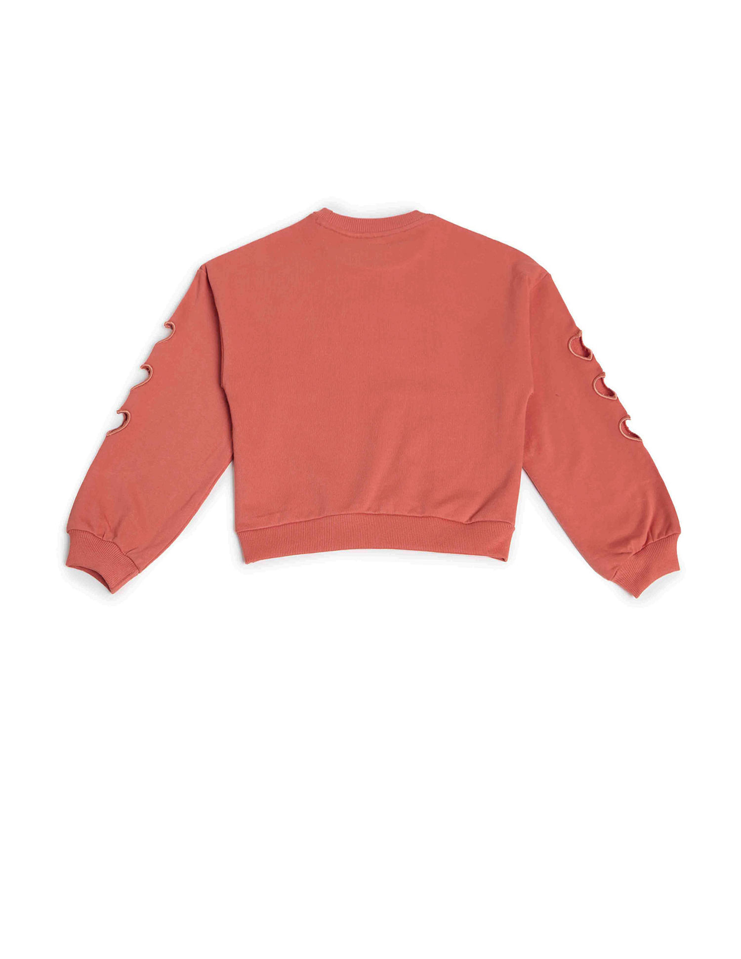 U.S. Polo Assn. Kids Girls Appliqued Regular Fit Sweatshirt