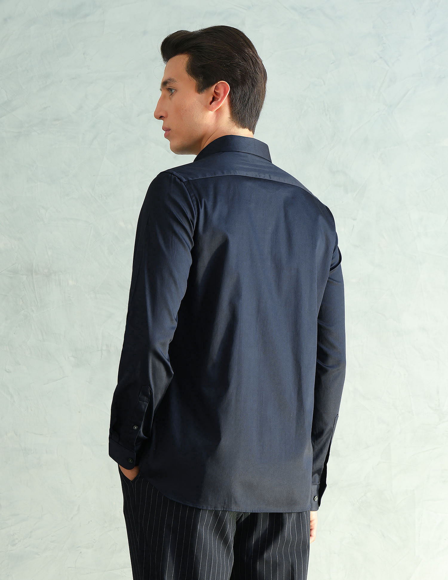 Arrow Newyork Slim Fit Smart Satin Shirt