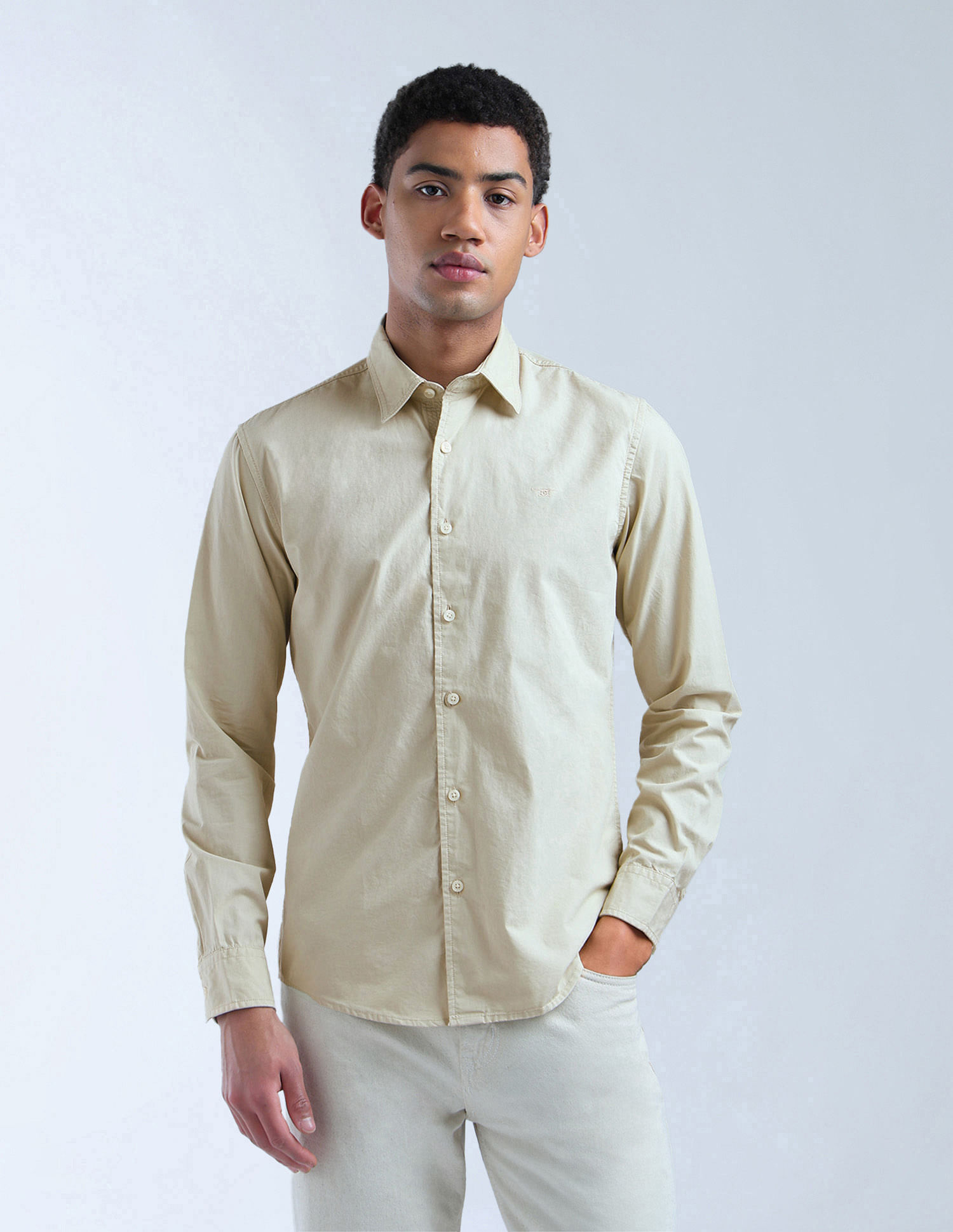 Flying Machine Pure Cotton Regular Fit Shirt