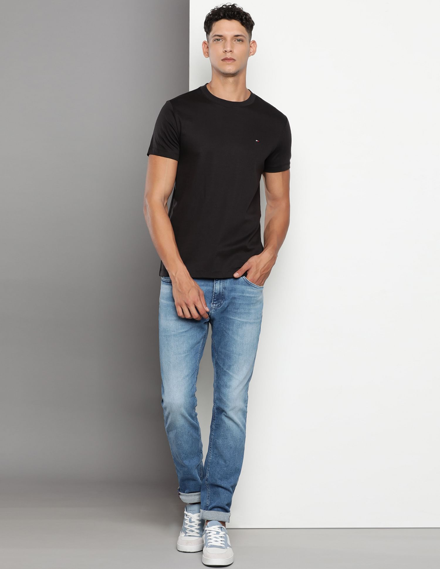Tommy Hilfiger Crew Neck Luxury  Interlock T-Shirt